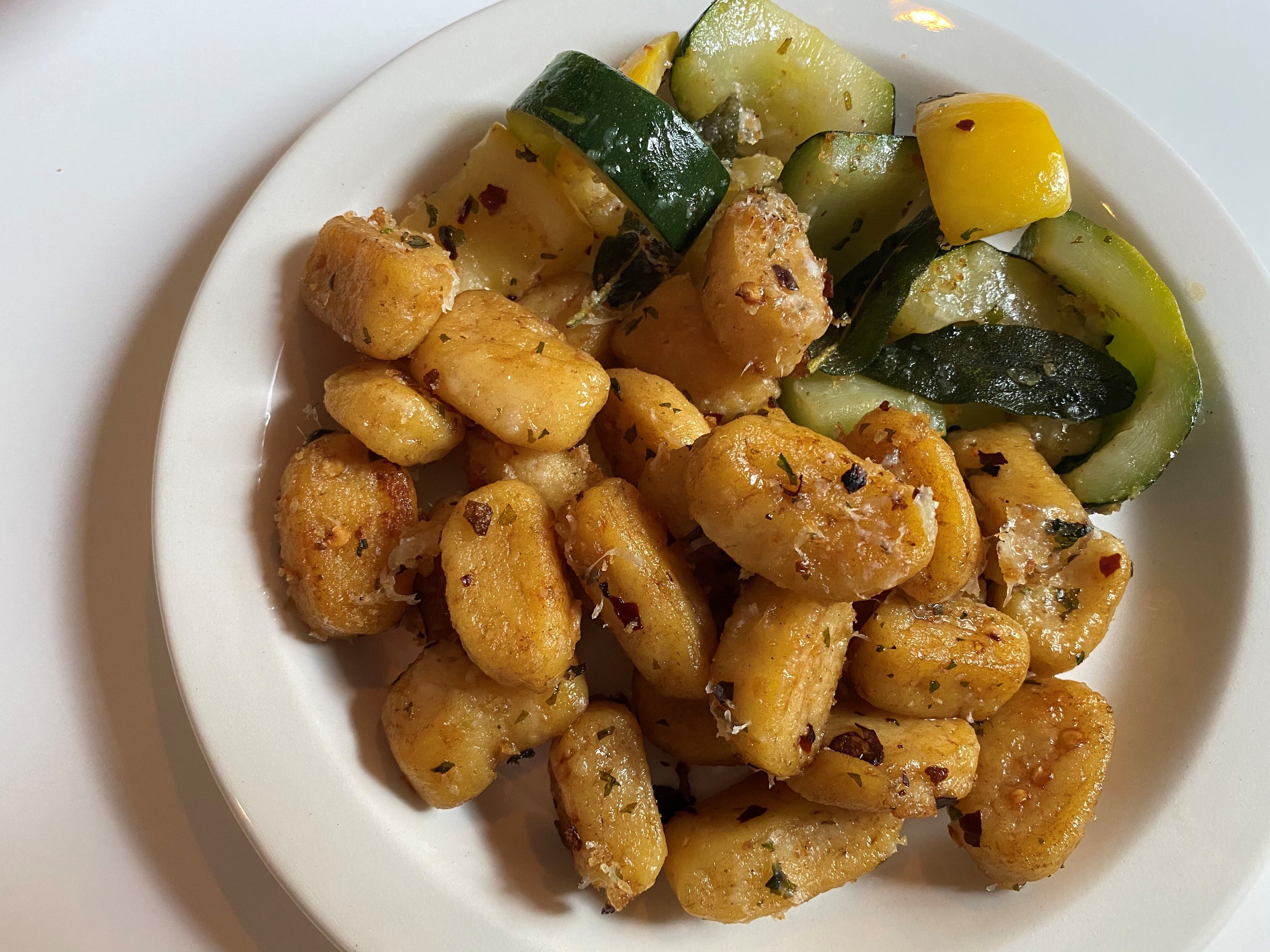 Idaho Potato Gnocchi with summer squash, sage, lemon, garlic, chili
Courtesy of Bob Townsend