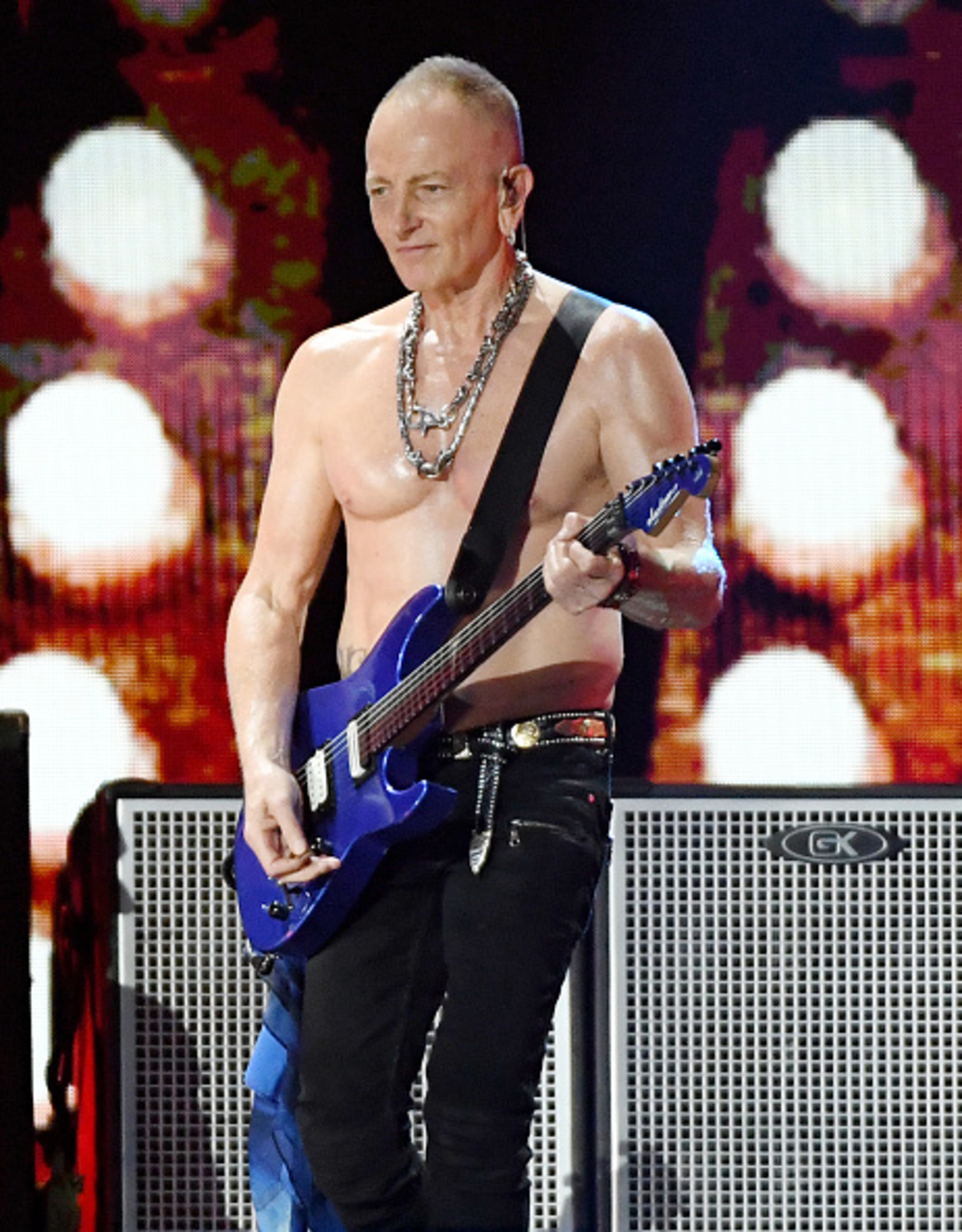 LAS VEGAS, NEVADA - SEPTEMBER 21: Phil Collen of Def Leppard performs onstage during the 2019 iHeartRadio Music Festival at T-Mobile Arena on September 21, 2019 in Las Vegas, Nevada. (Photo by Ethan Miller/Getty Images)