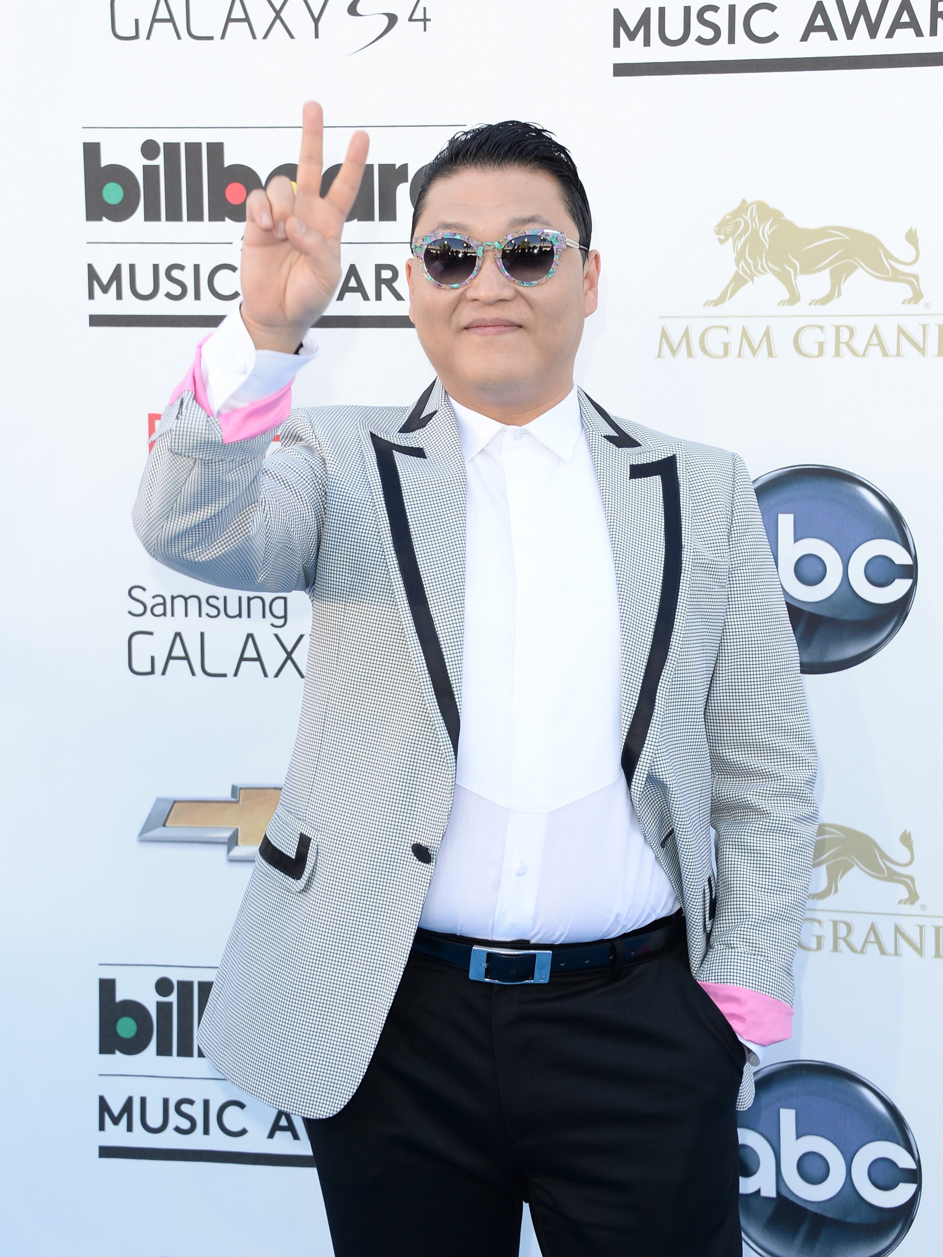 LAS VEGAS, NV - MAY 19: Musician Psy arrives at the 2013 Billboard Music Awards at the MGM Grand Garden Arena on May 19, 2013 in Las Vegas, Nevada. (Photo by Jason Merritt/Getty Images)