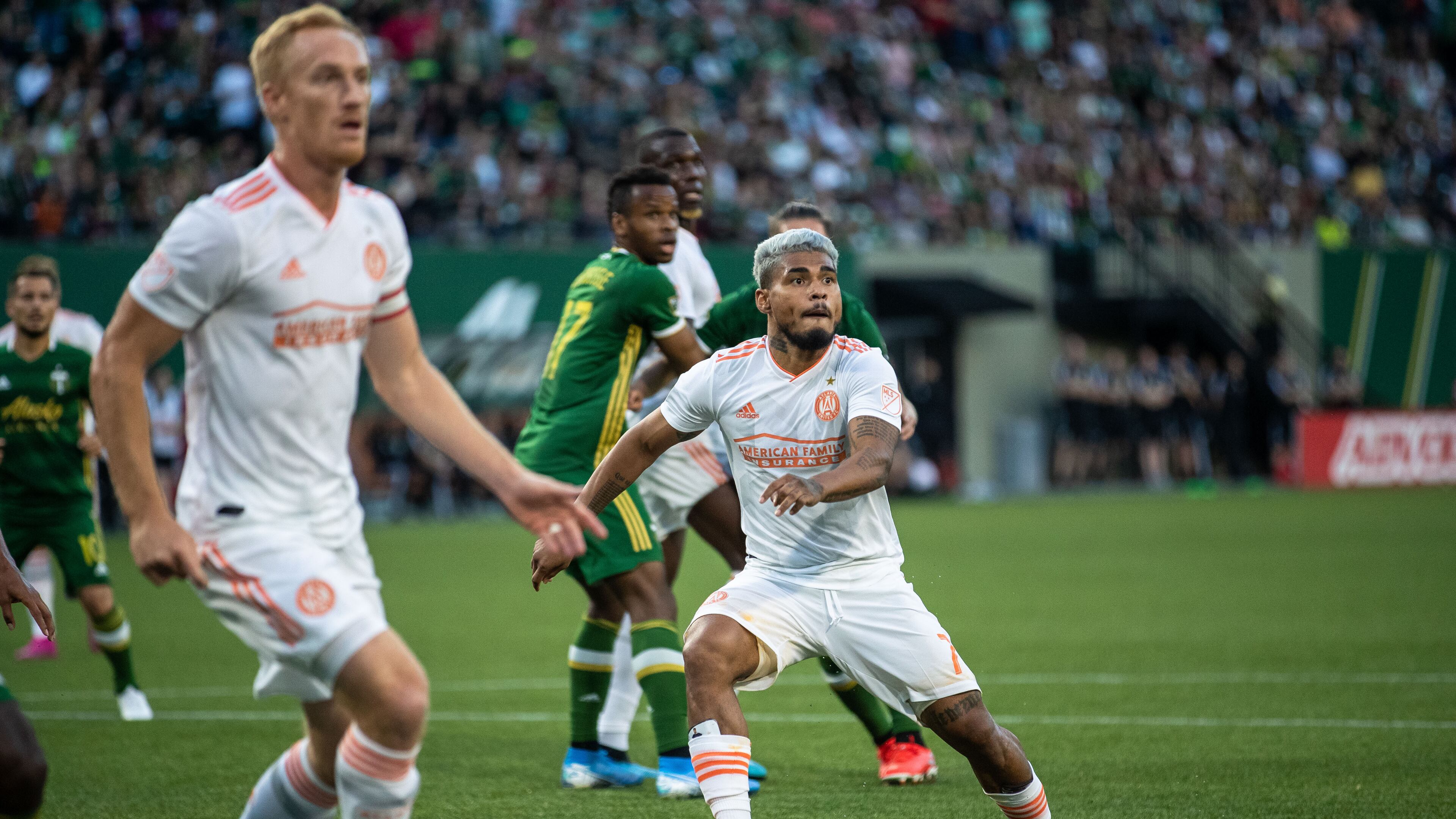 Images from the match between Atlanta United and Portland Timbers at Providence Park in Portland, Oregon. (Photo by Eric Rossitch/Atlanta United)