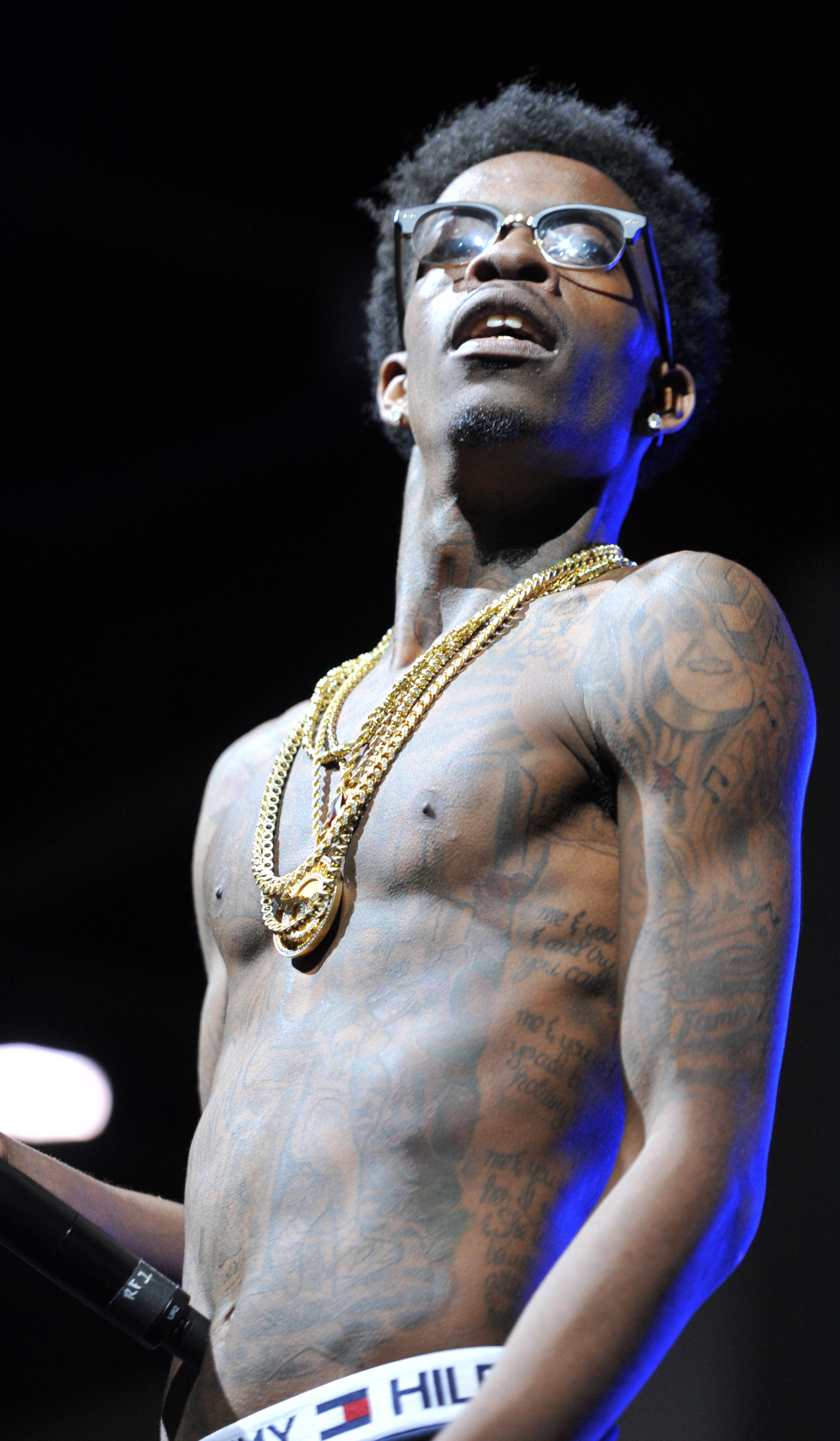 Rich Homie Quan performs during The 2014 V-103/WAOK Car & Bike Show at the Georgia World Congress Center on Saturday, July 12, 2014.