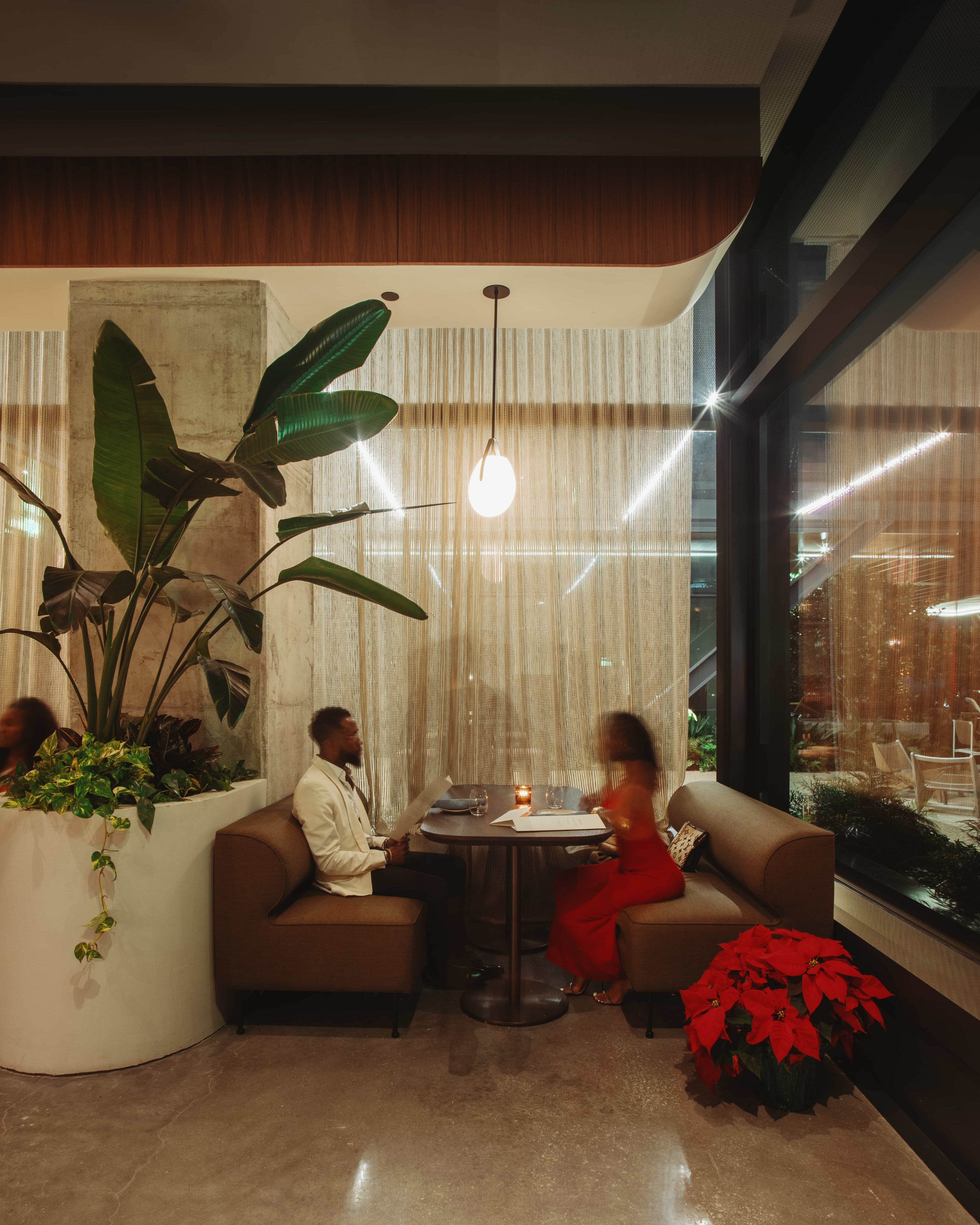 Set up more like a lounge, Celestia has few tables at the typical dining height. (Adrian Profumo, courtesy of Celestia)