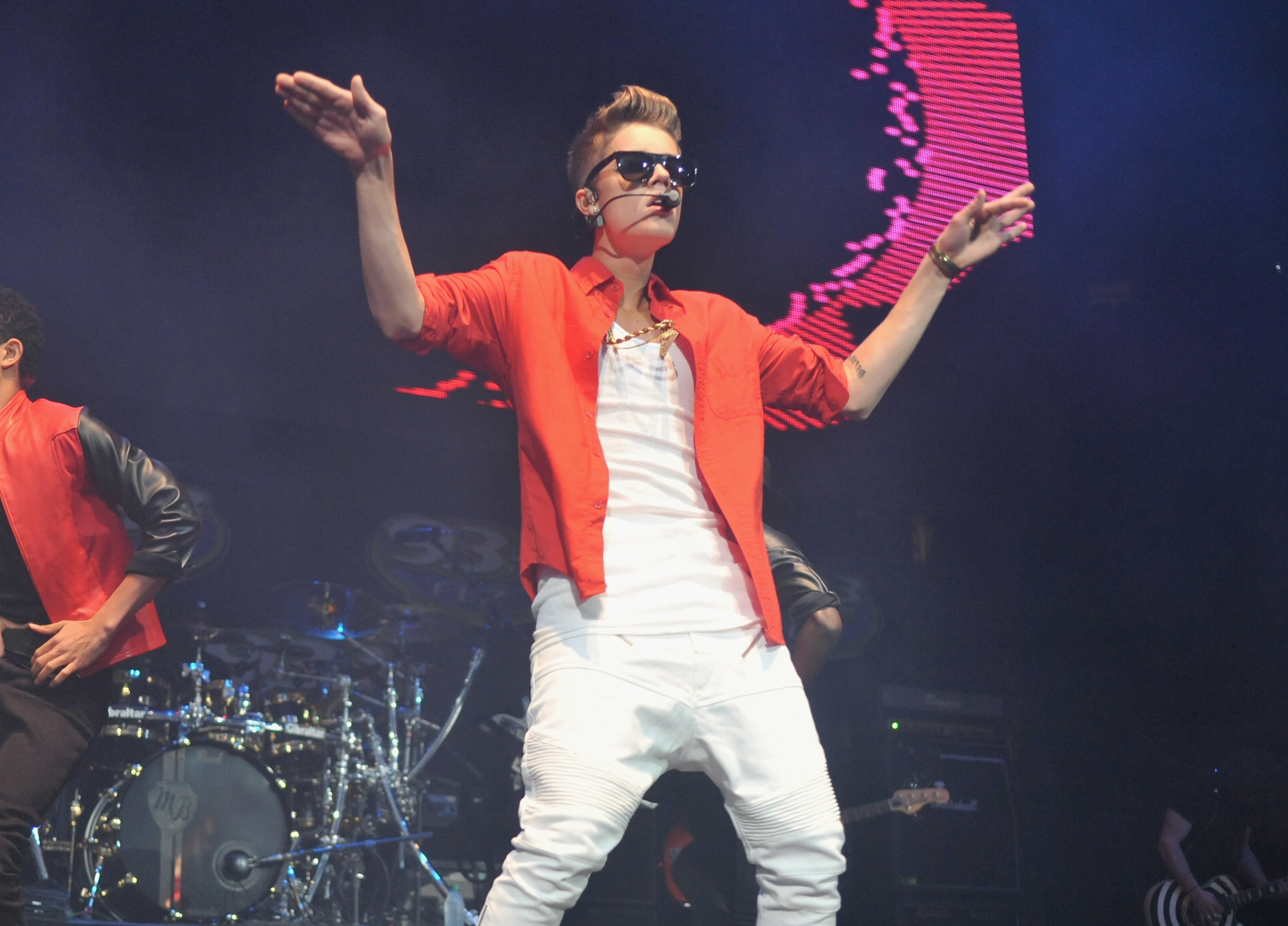 "There's gonna be times when people tell you that you can't live your dreams, this is what I tell them: Never say never." (Photo by Tim Boyles/Getty Images for Jingle Ball 2012)