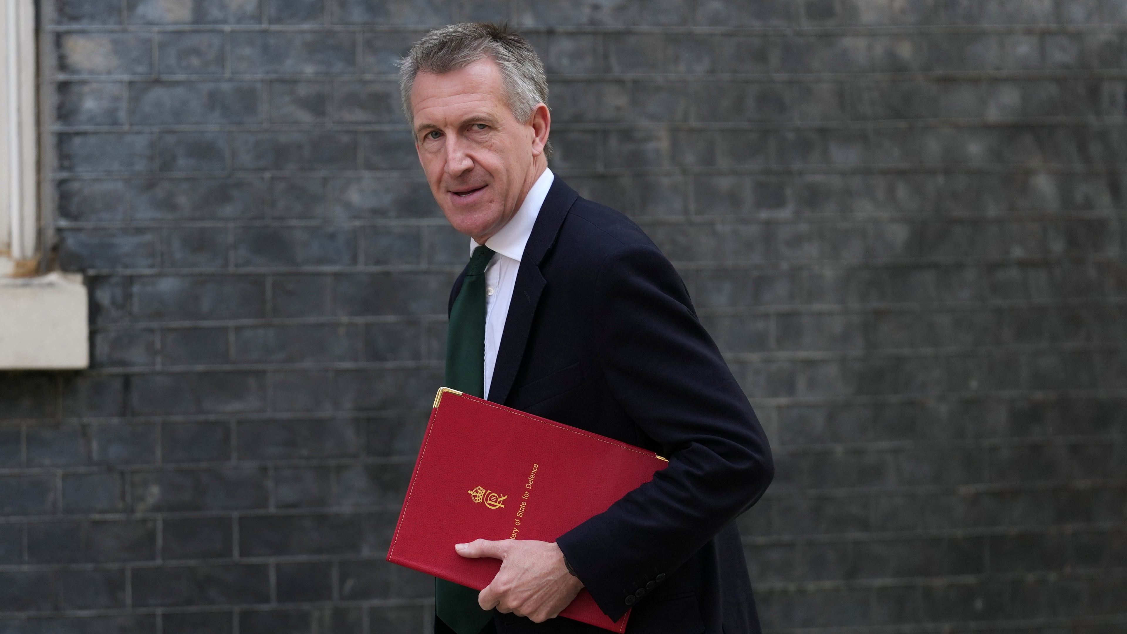 Britain's Secretary of State for Defence Dan Jarvis arrives for a cabinet meeting hosted by Britain's Prime Minister Keir Starmer at Downing Street in London, Tuesday, June 23, 2026.(AP Photo/Alastair Grant)