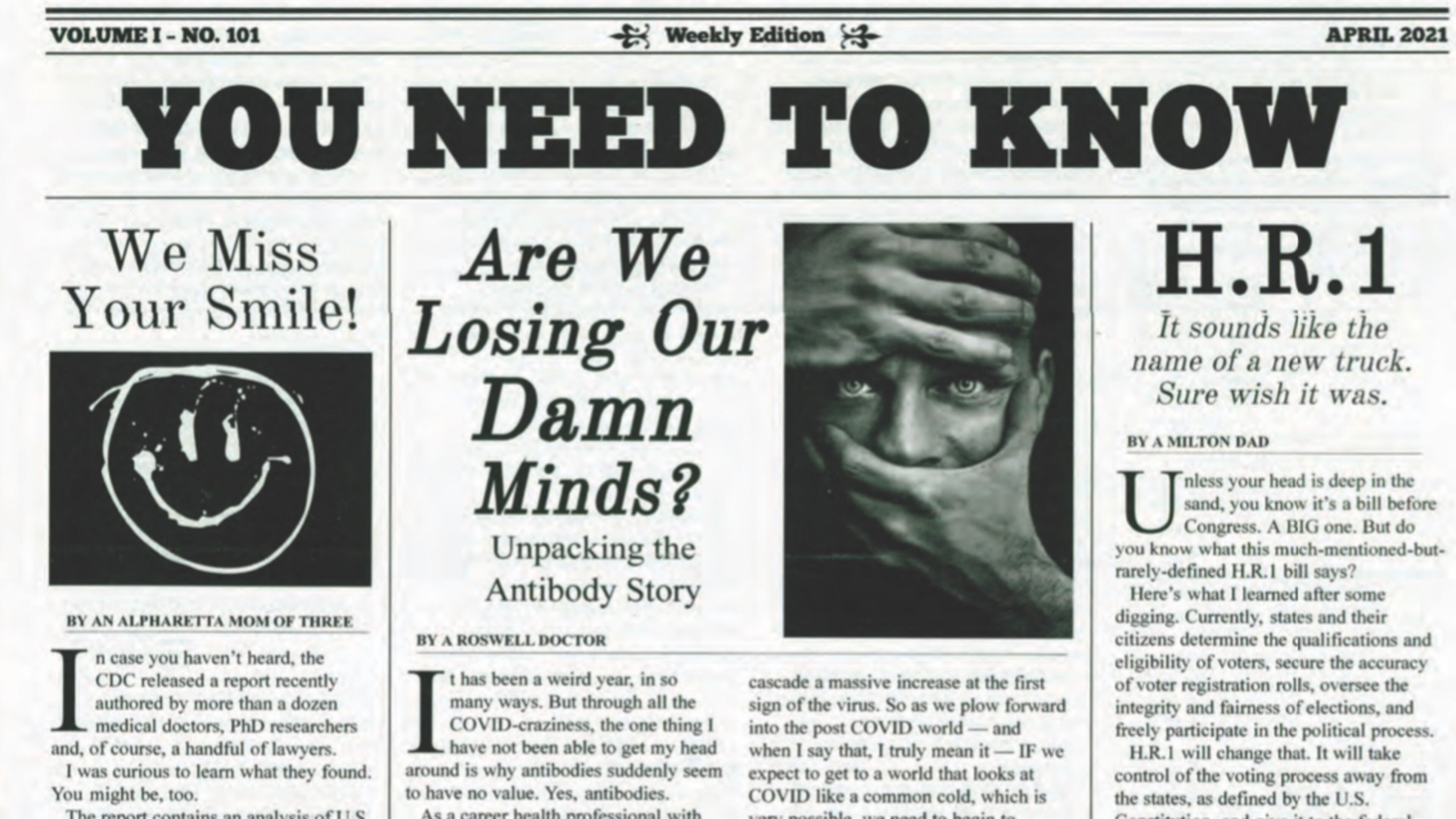 The cover of an April editor of The Pamphleteer.