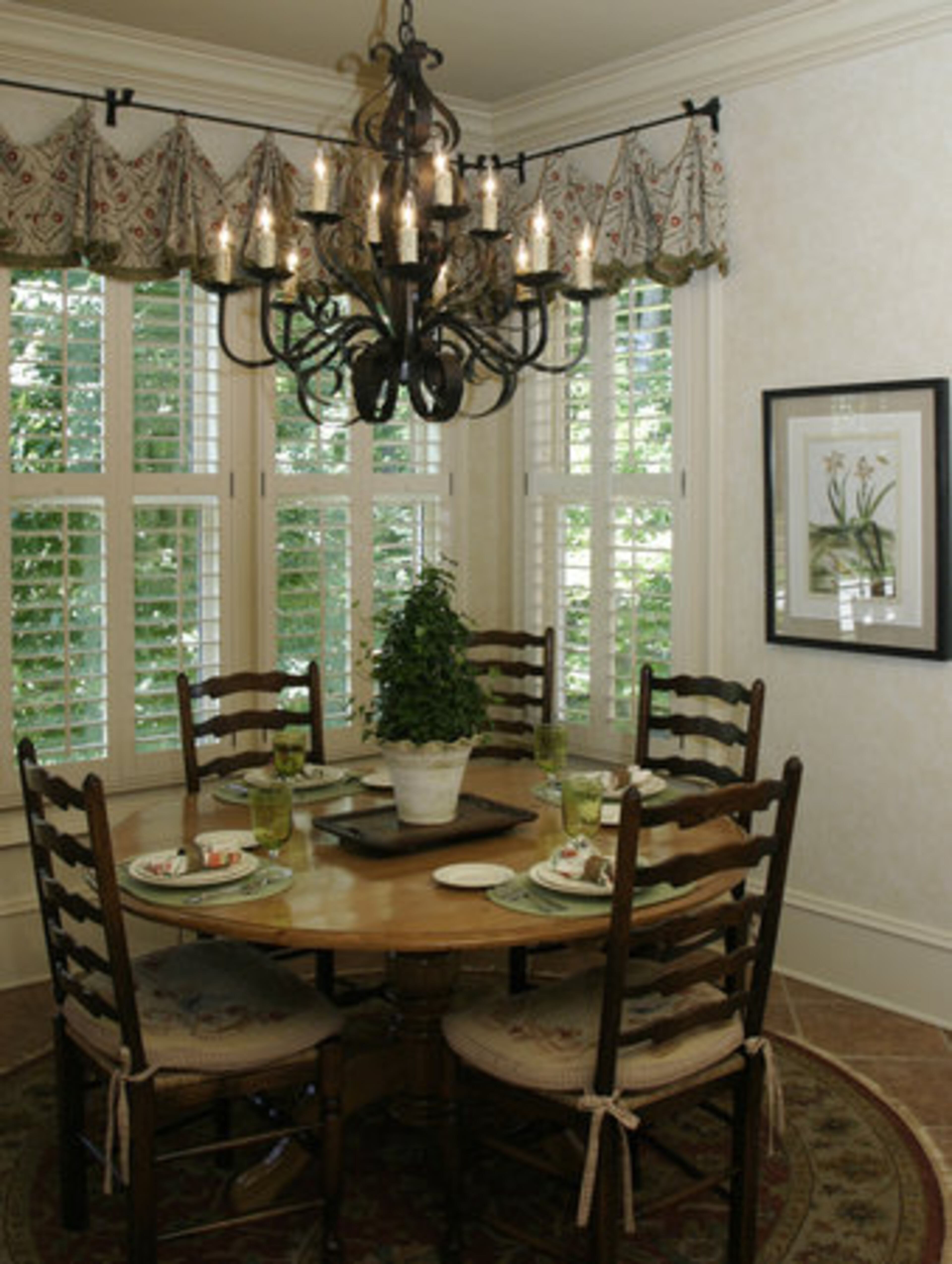 The combination breakfast/kitchen area is another popular room. The home includes five bedrooms and 6.5 baths, plenty of room when family comes over.