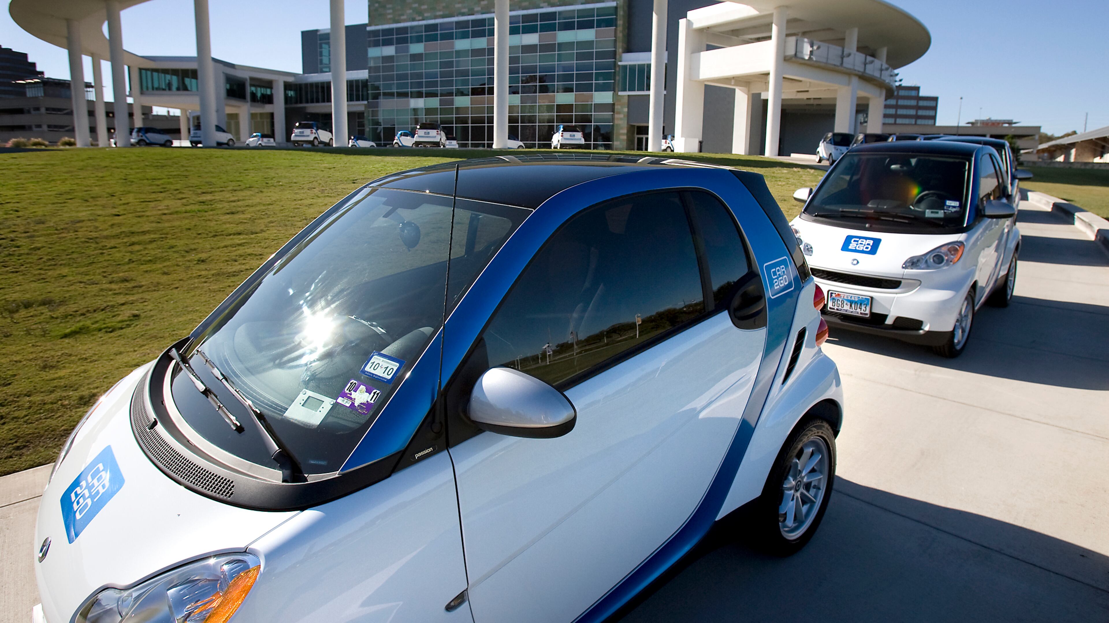 11-17-09 Laura Skelding AMERICAN-STATESMAN In a joint partnership with the City of Austin, Daimler is launching its car2go pilot project in North America with 200 Smart cars for city of Austin employees to use. Another phase will launch sometime in 2010 when the number of cars will be increased and car2go will be made accessible to all Austin residents and students. The system is for registered members who can access the cars 24/7. Charges are based on time, with rates starting by the minute.