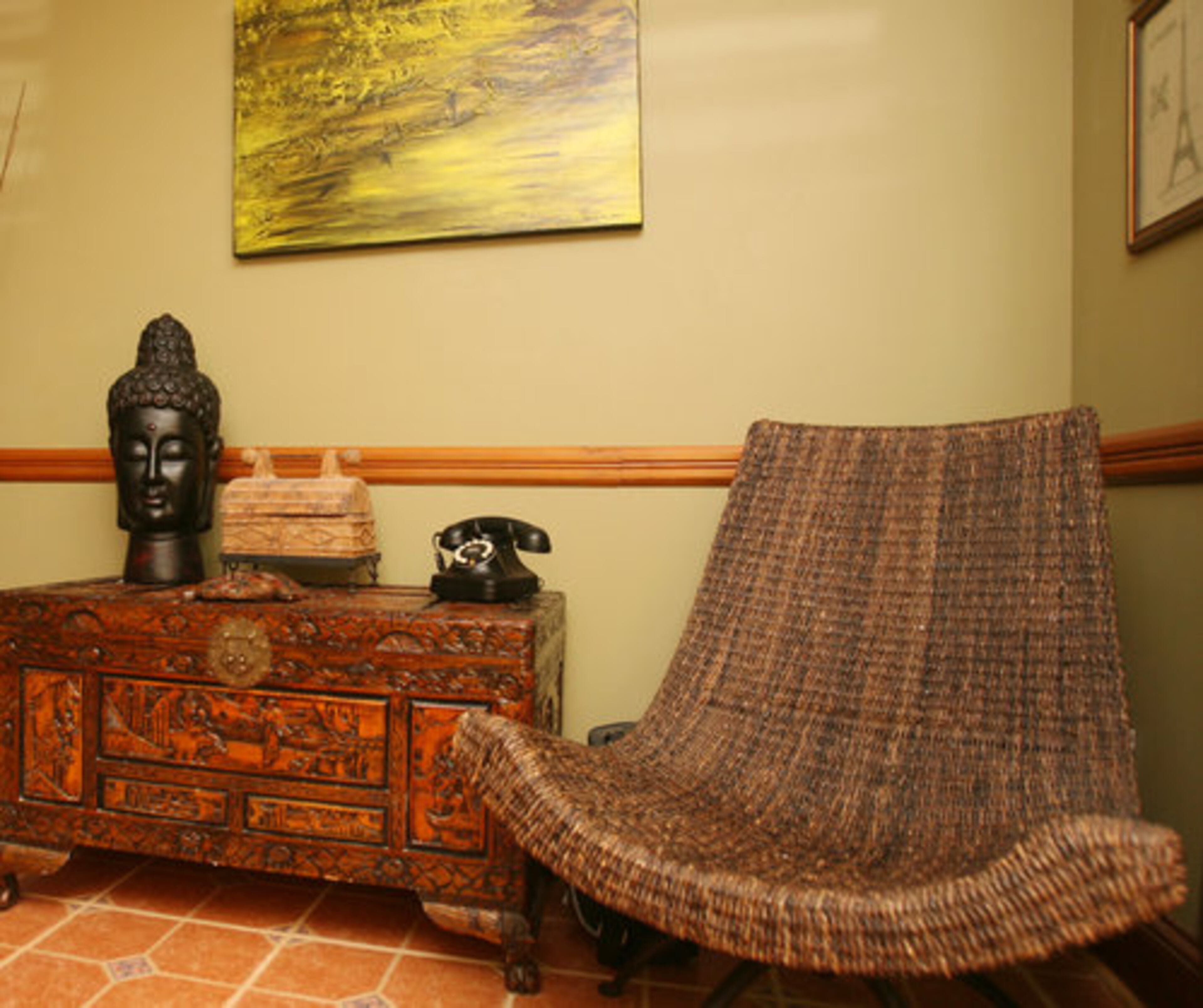 Global influence in design is paired with local art in Bolognese/McCord home.