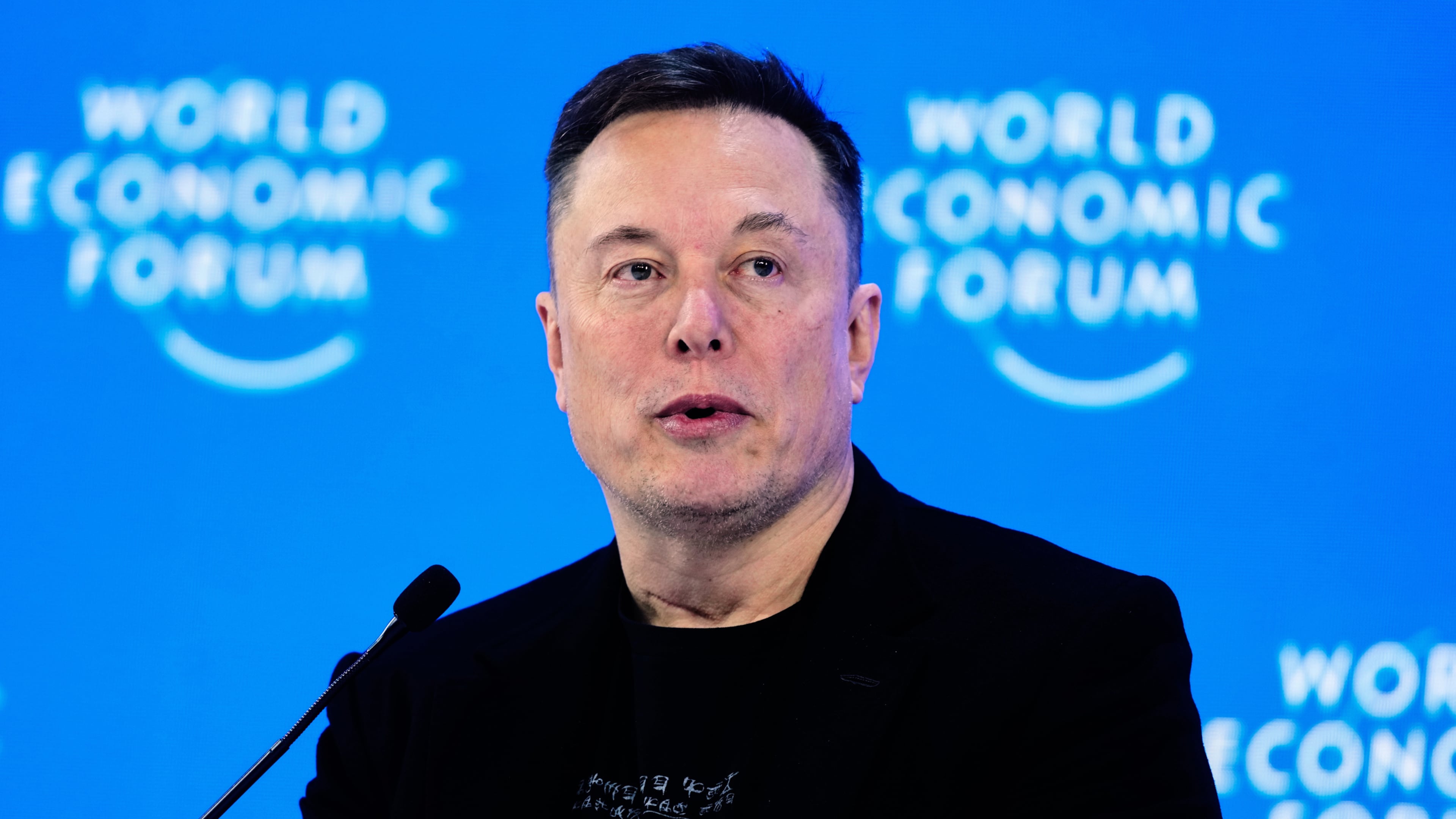 FILE - Elon Musk attends the annual meeting of the World Economic Forum in Davos, Switzerland, Jan. 22, 2026. (AP Photo/Markus Schreiber, File)