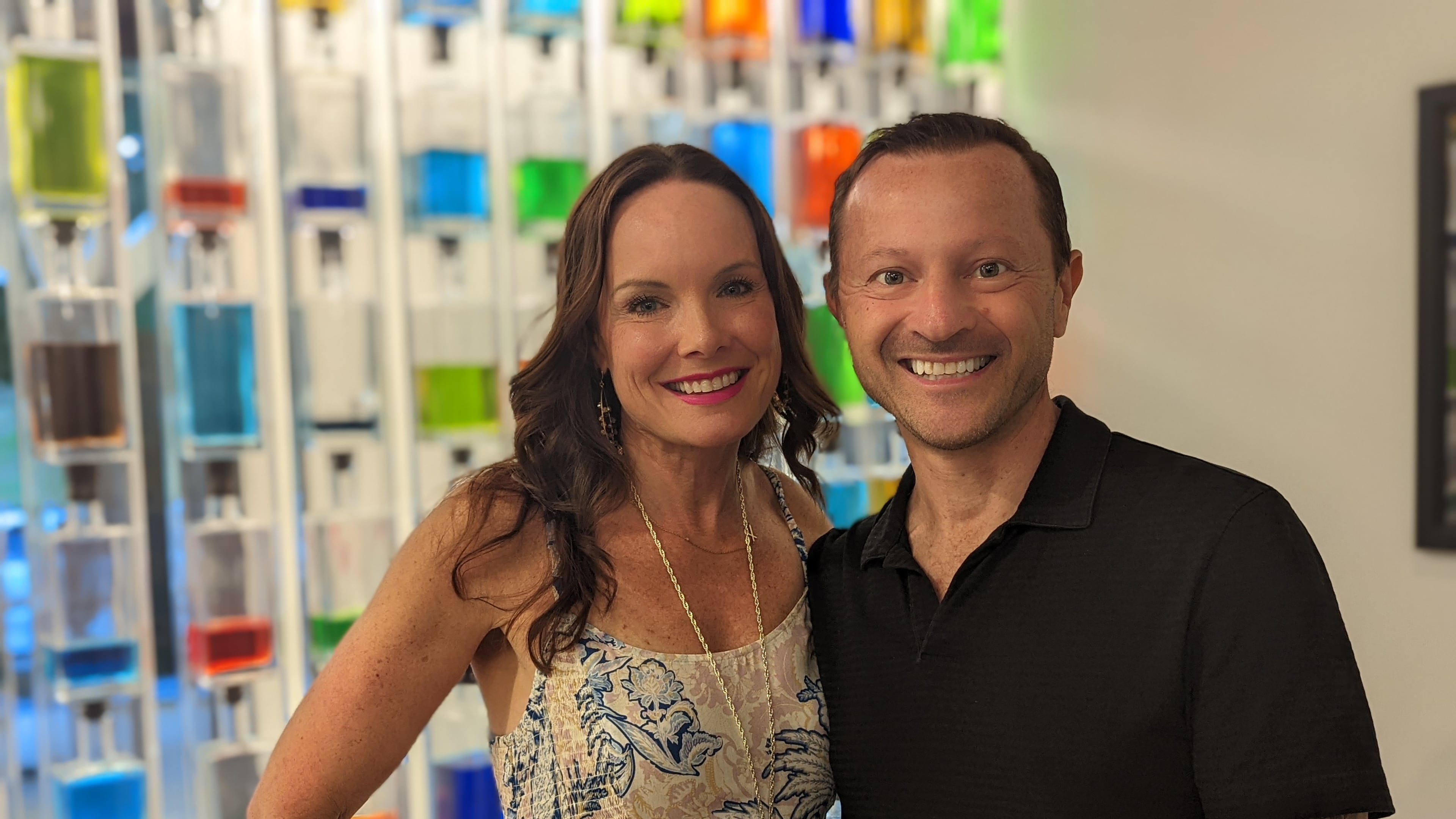 Elizabeth Sokolowski and her husband Kris celebrated his 50th birthday in July 2022 in Chamblee. Kris died of colon cancer in 2023. (Courtesy of Elizabeth Sokolowski)