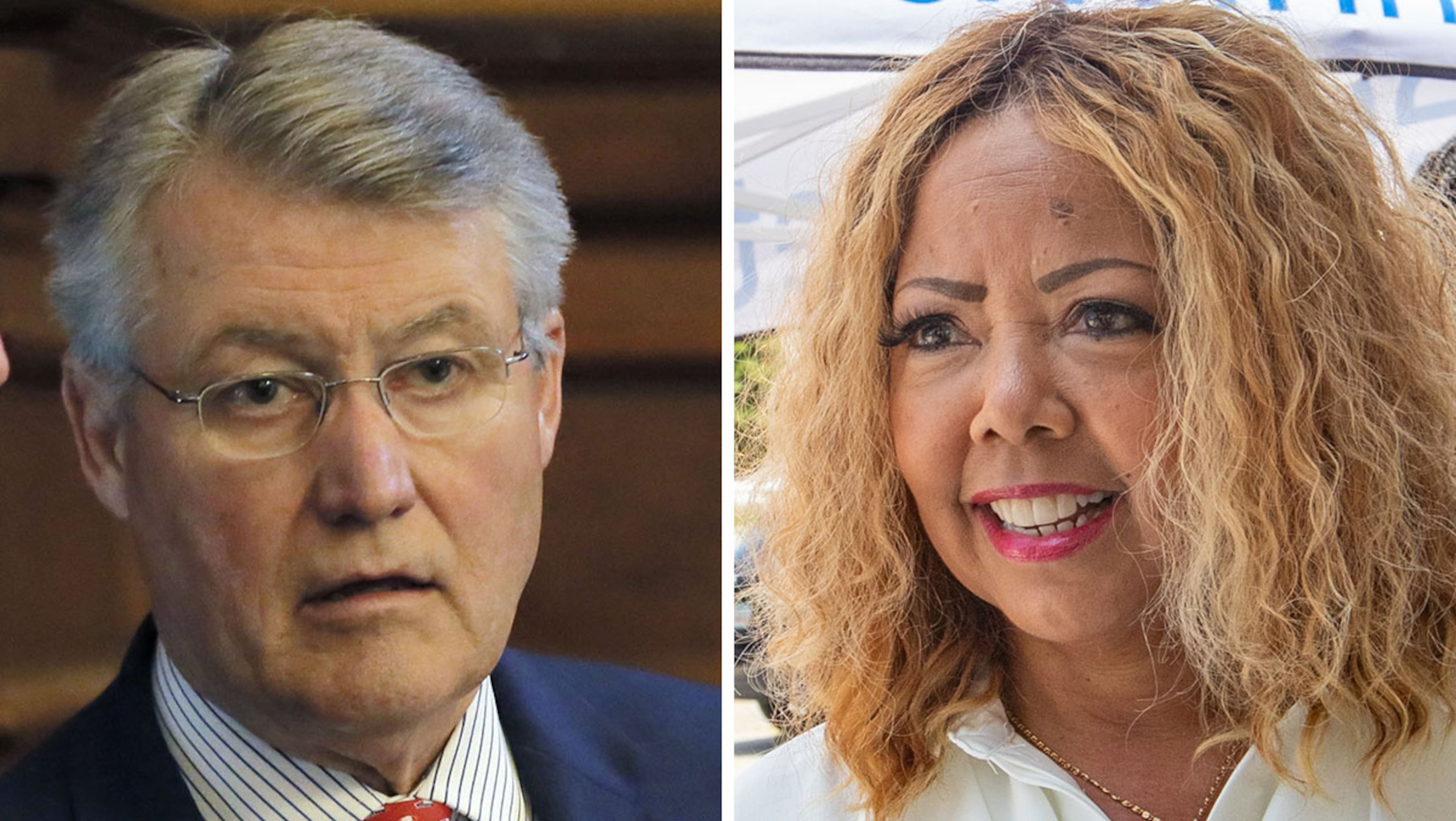 Georgia U.S. Reps. Rick Allen of Augusta and Lucy McBath of Marietta.