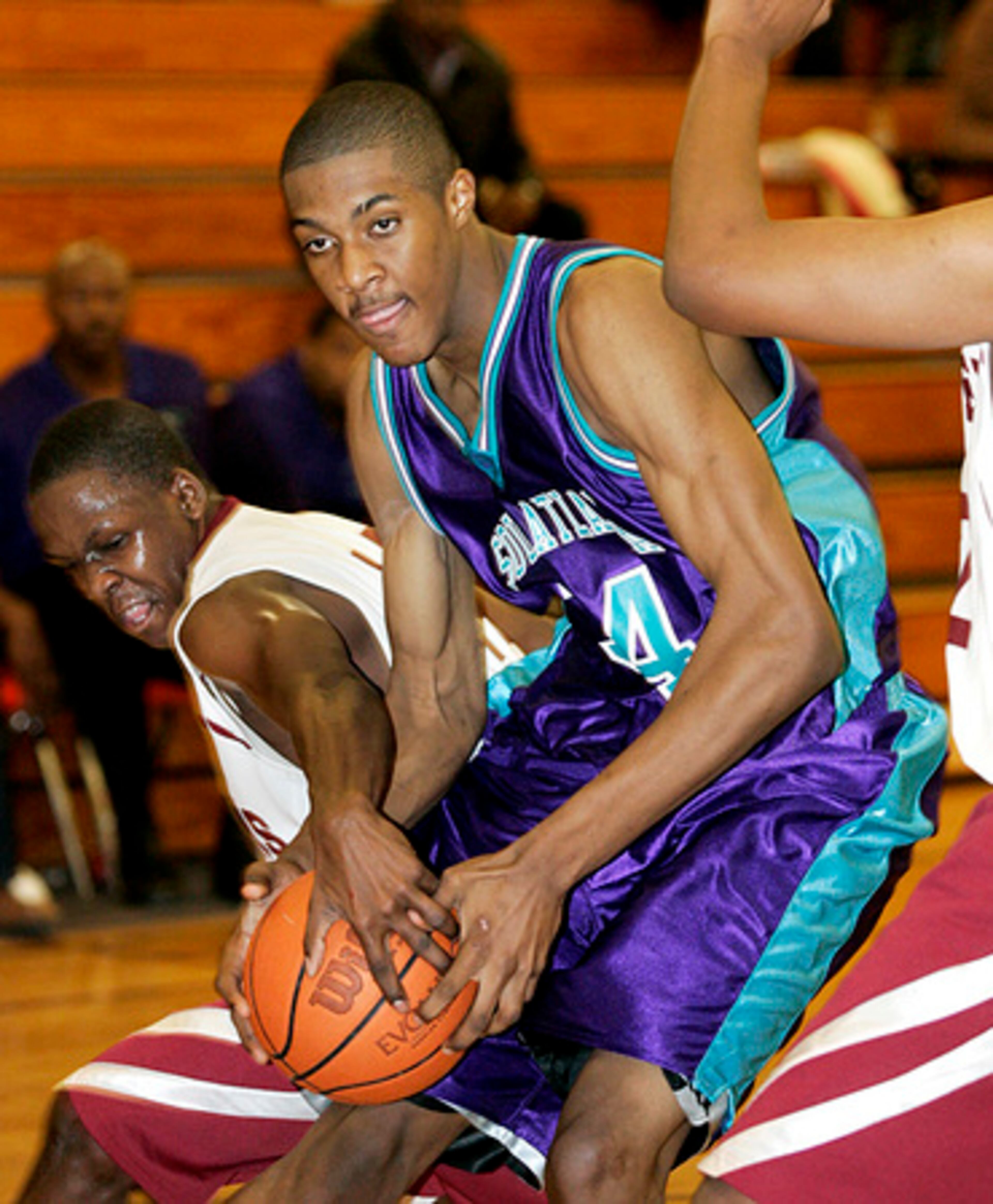 2. As an underclassman, Derrick proved his worth during the high school season and traveling team circuit by manning up against his peers and older players.