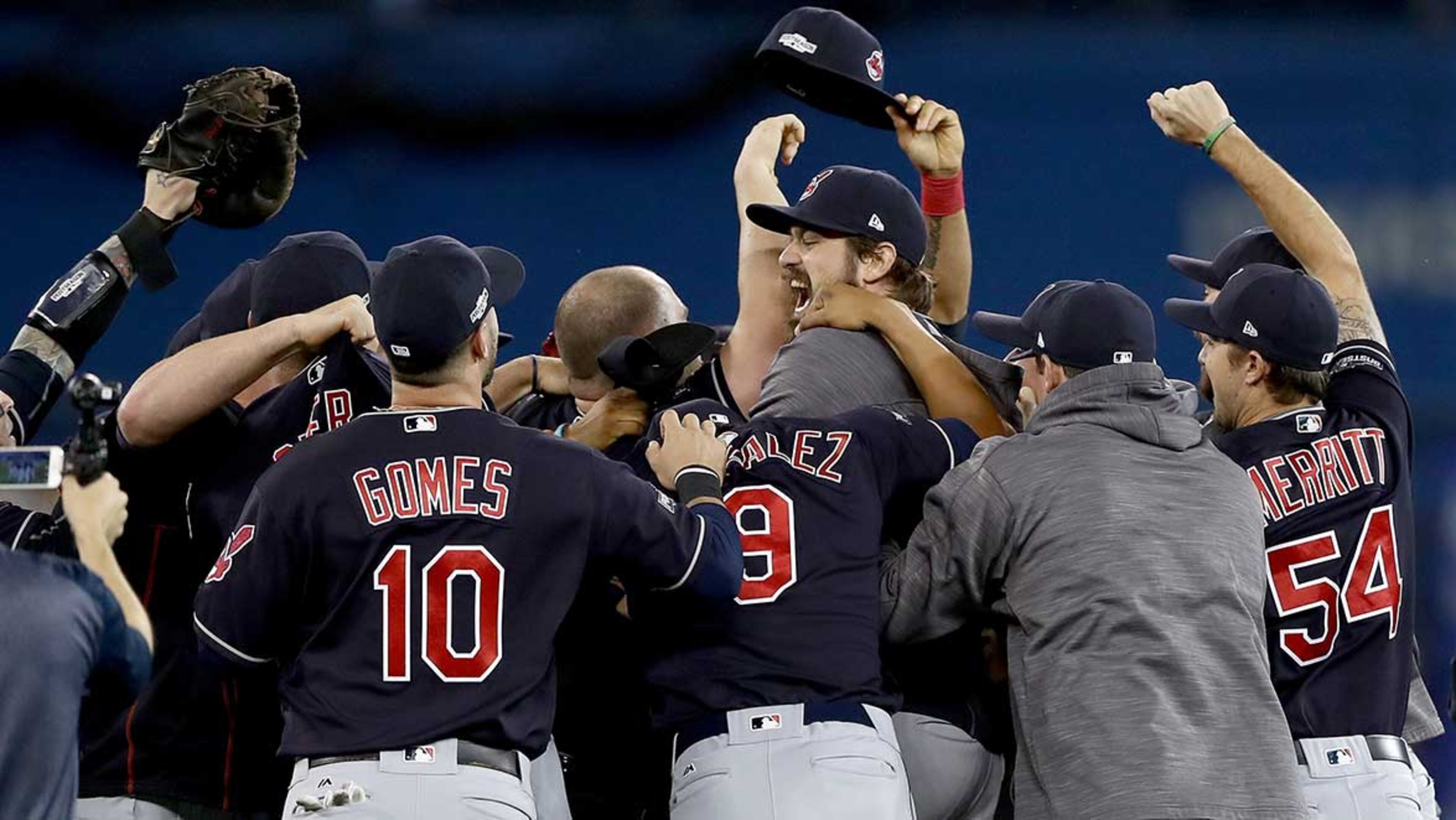 The win was Cleveland's fourth in the best-of-seven American League Championship Series and secures a spot in the World Series against the Cubs or Dodgers.