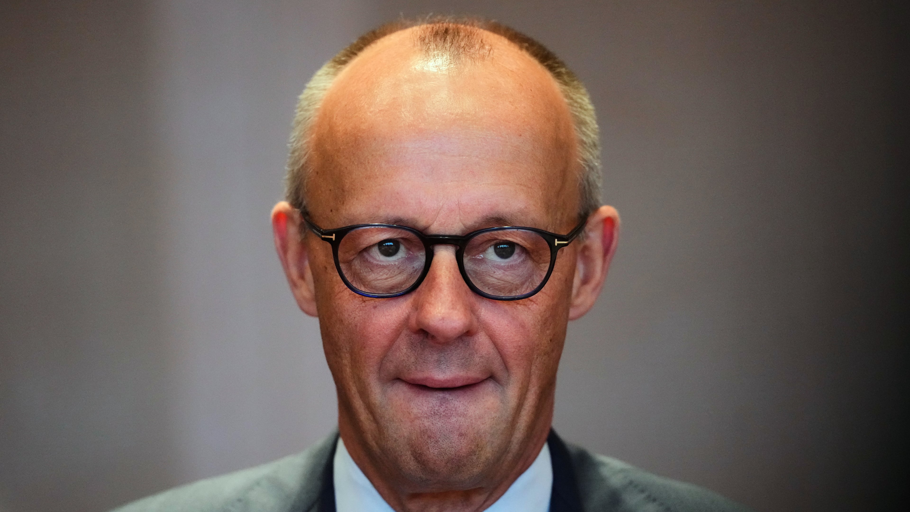 German Chancellor Friedrich Merz arrives for the Cabinet meeting at the Chancellery in Berlin, Germany, Wednesday, Sept. 16, 2026. (AP Photo/Markus Schreiber)
