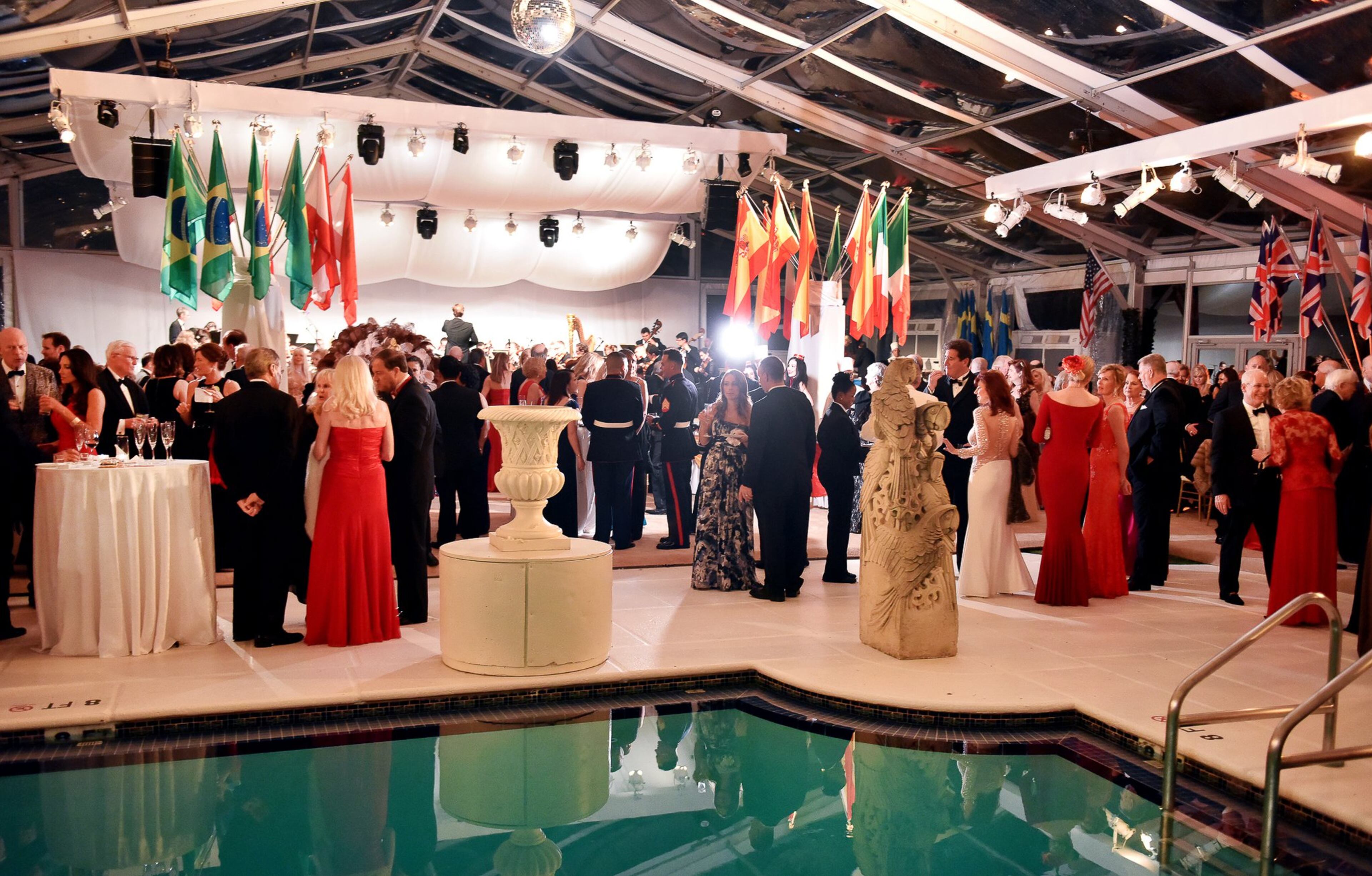 The 58th International Red Cross Ball, in 2015, featured an international food court around the pool at The Mar-a-Lago Club. Meghan McCarthy / Daily News File Photo