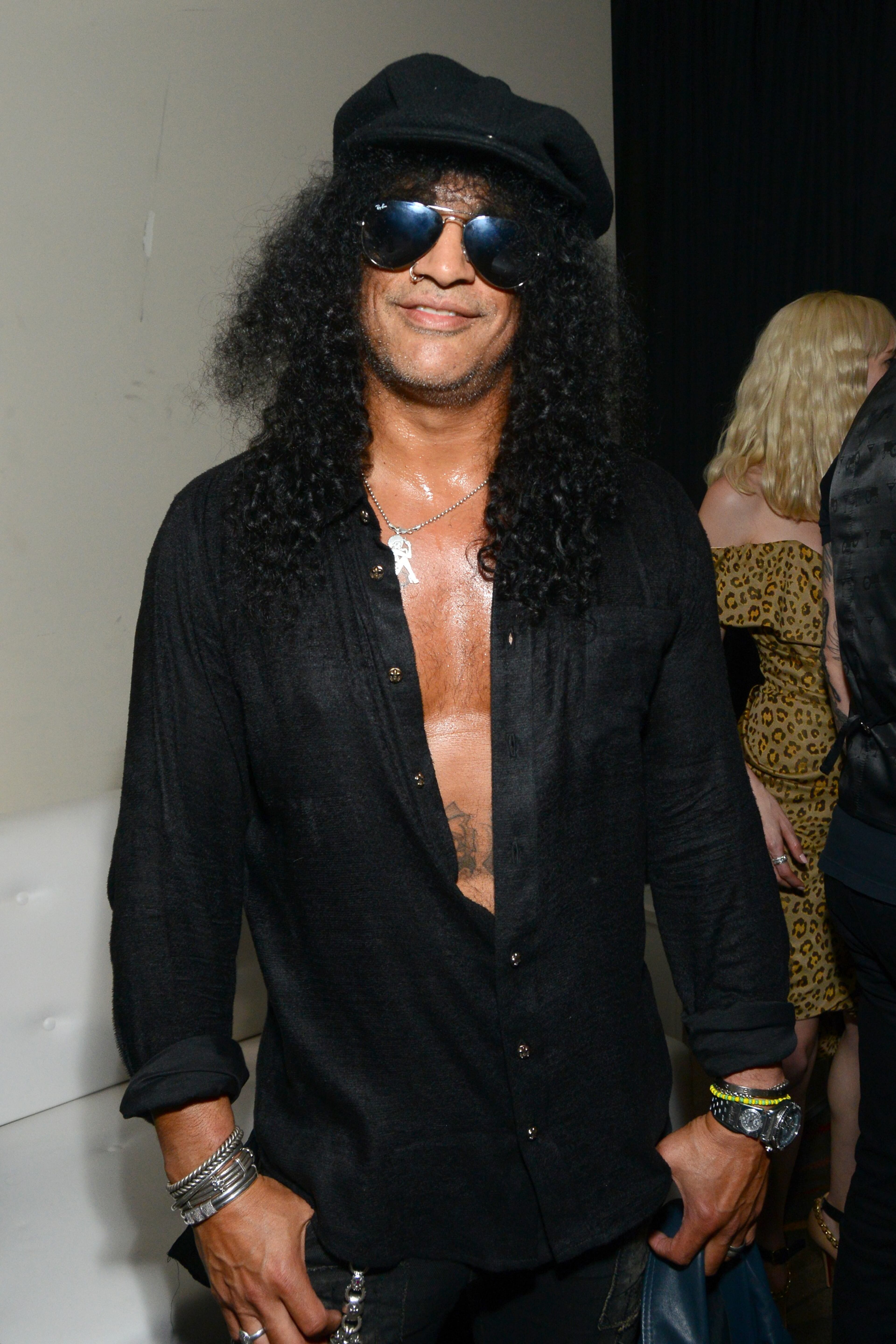 Slash attends the Peace Through Music Gala at The Ray Dolby Ballroom at Hollywood & Highland Center on September 15, 2013 in Hollywood, California. (Photo by Araya Diaz/Getty Images)