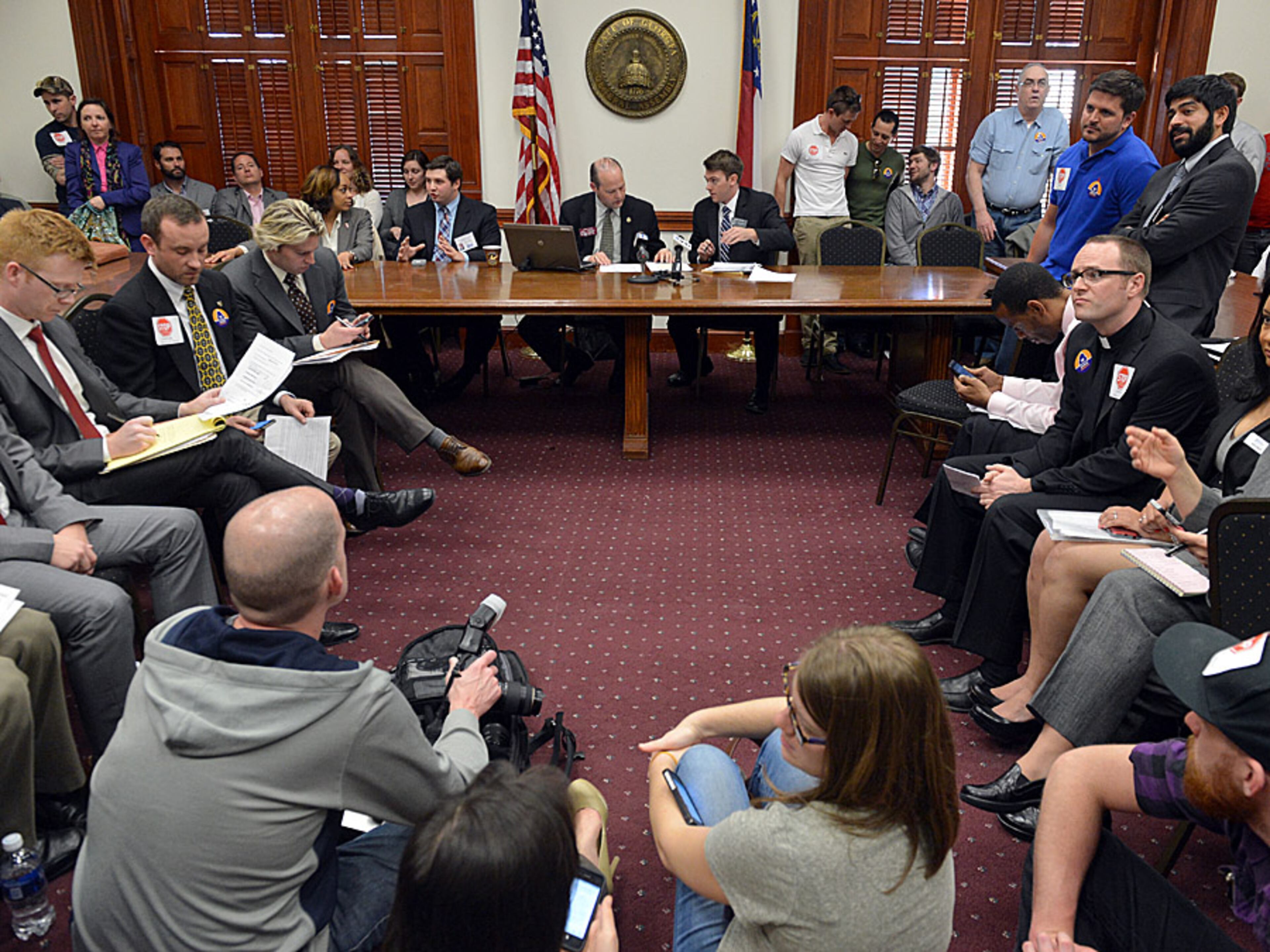 Supporters of separate bills in both the Senate and House claim Georgia needs to act to protect people of any religion from government intrusion on their beliefs. But critics say Senate Bill 377 and House Bill 1023 would open the door for private business owners to cite their religious beliefs in declining to serve people they believe are gay or having premarital sex. FULL ARTICLE HERE | TRACK THIS BILL: Legislative Navigator | Click here for the latest on Georgia politics