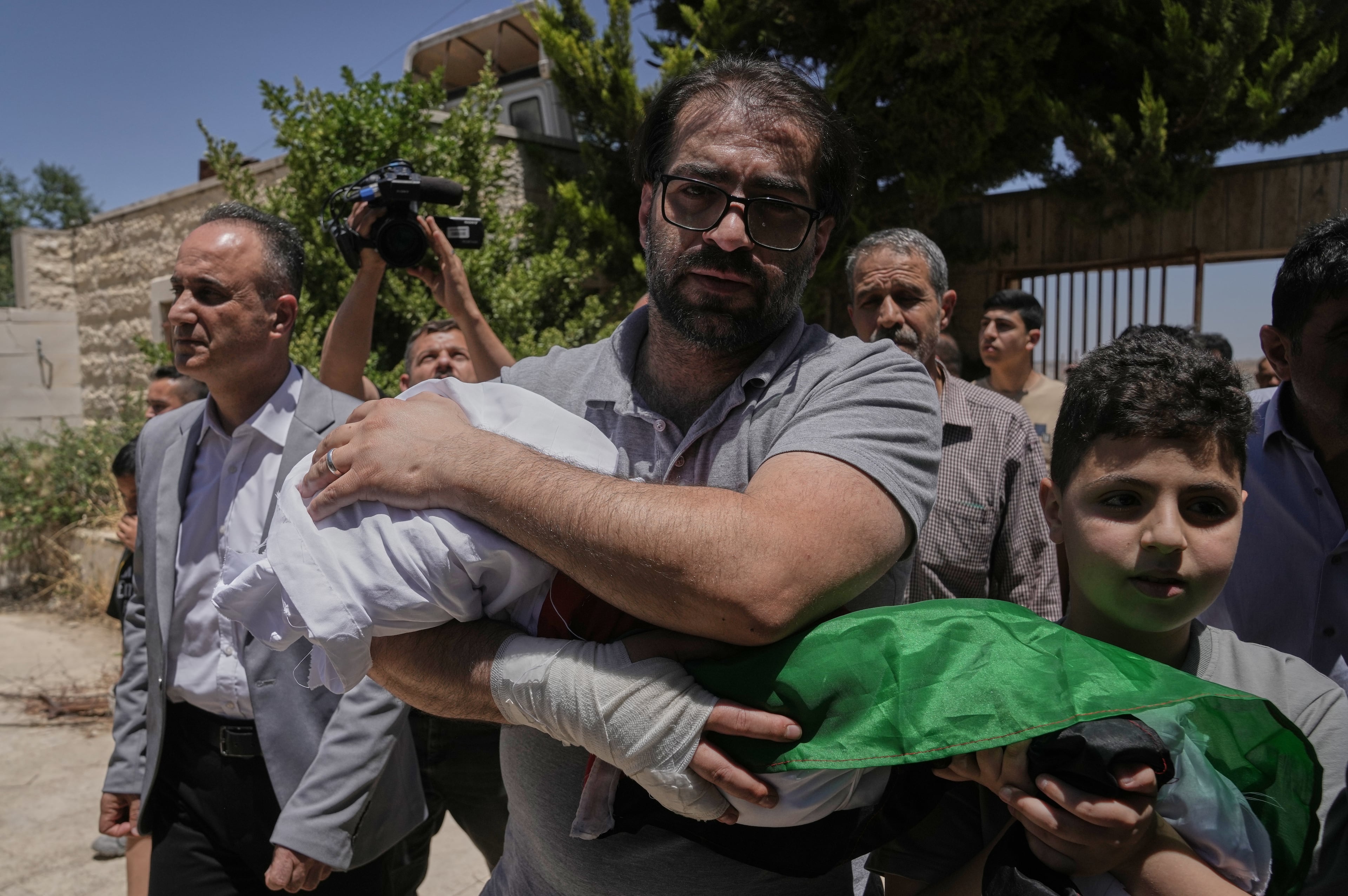 APTOPIX Israel Palestinians West Bank Baby Killed