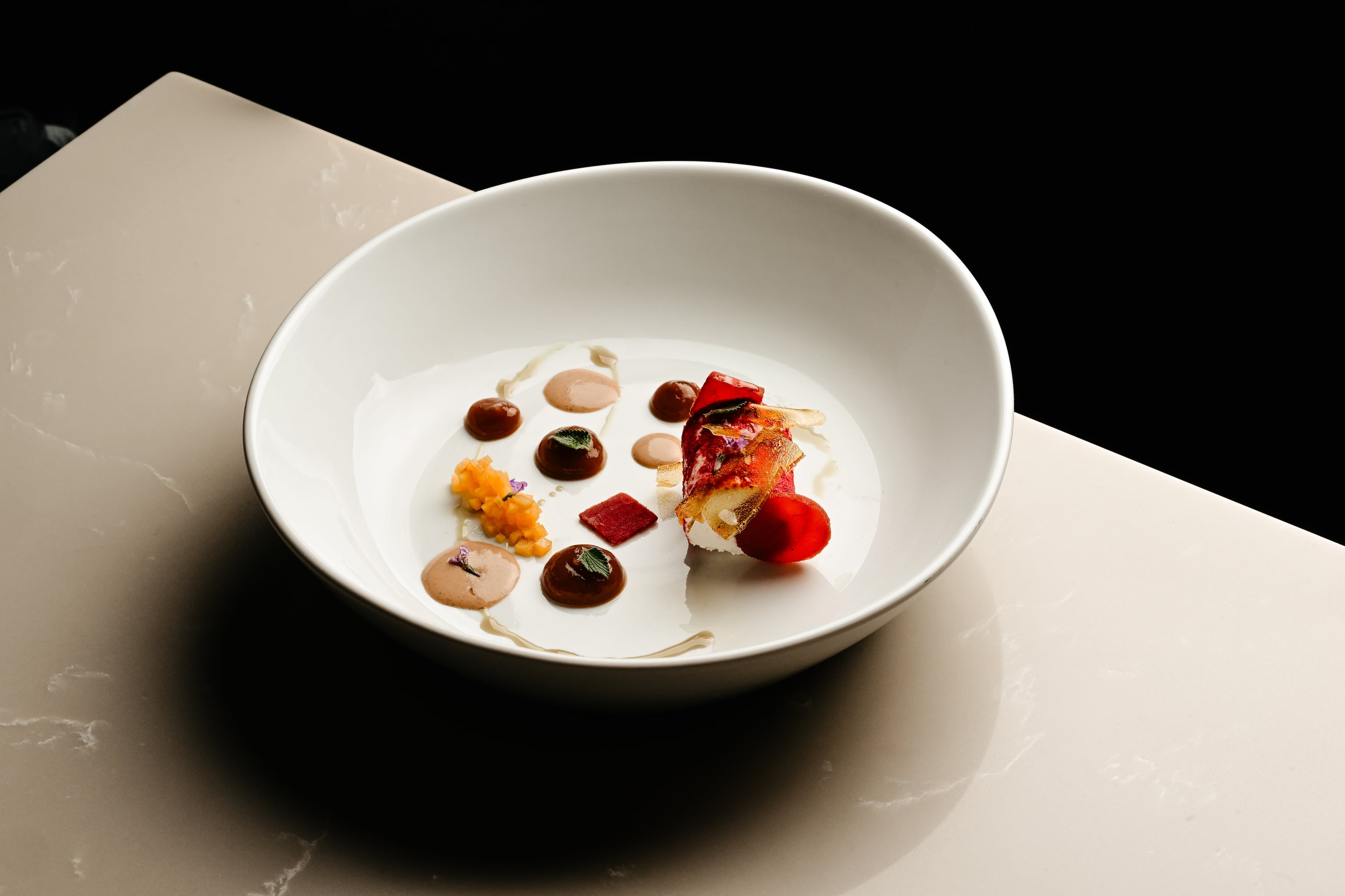 Goat cheese terrine is one of the appetizer courses at Truth Be Told. (Courtesy of Lauren Lynn/Truth Be Told)