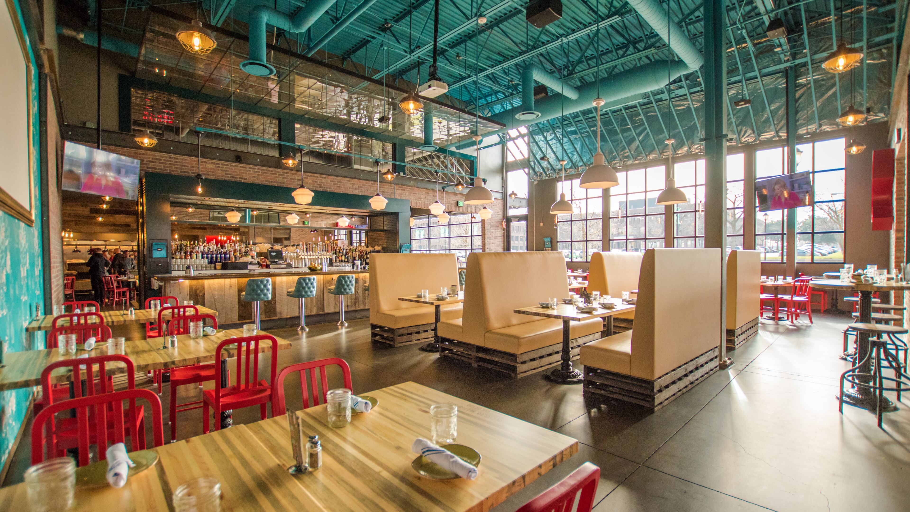 The interior of Punch Bowl Social