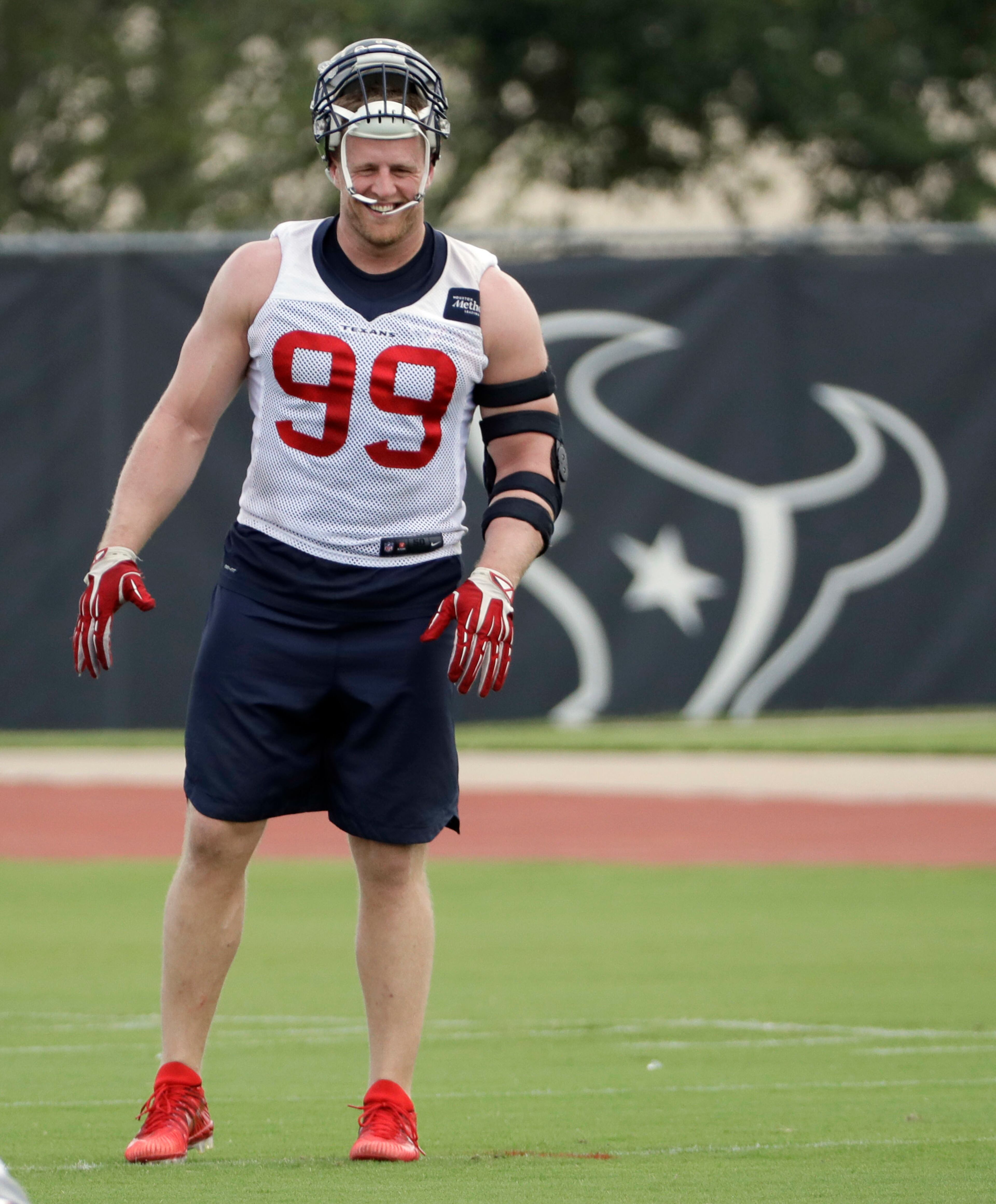 The second defensive player -- and No. 4 overall -- on the list is Houston Texans defensive end J.J. Watt.