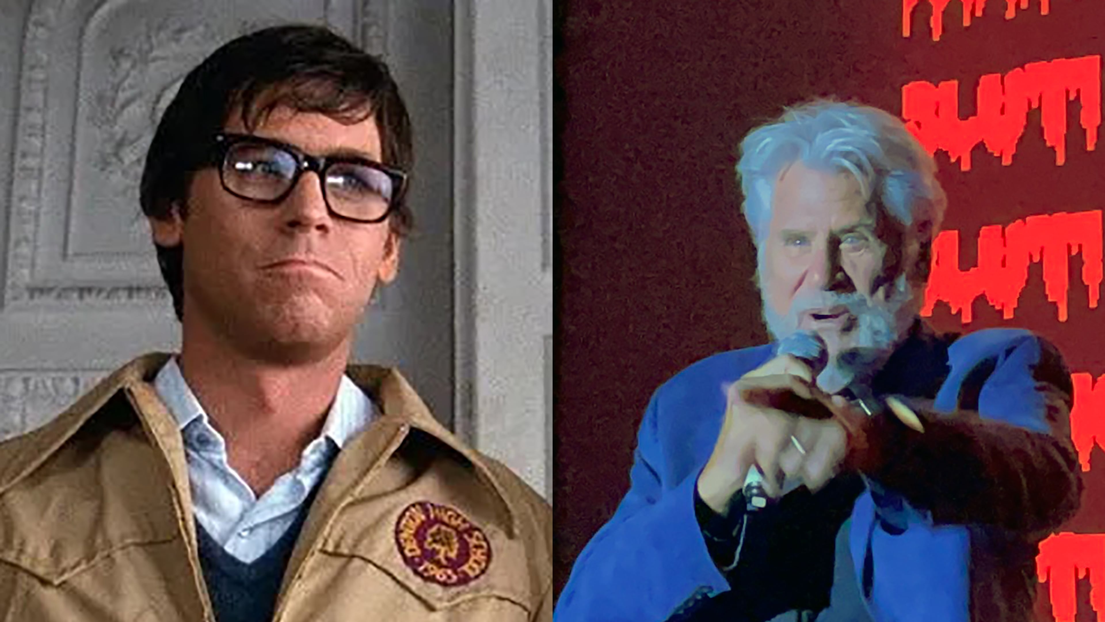 Actor Barry Bostwick, now 78, played Brad Majors (left) in "The Rocky Horror Picture Show" from 1975. He was at the Plaza Theatre Friday June 9, 2023, to celebrate LDOD's 23 years at the Plaza and $1 million in collected revenue. CHRISTOPHER ESCOBAR