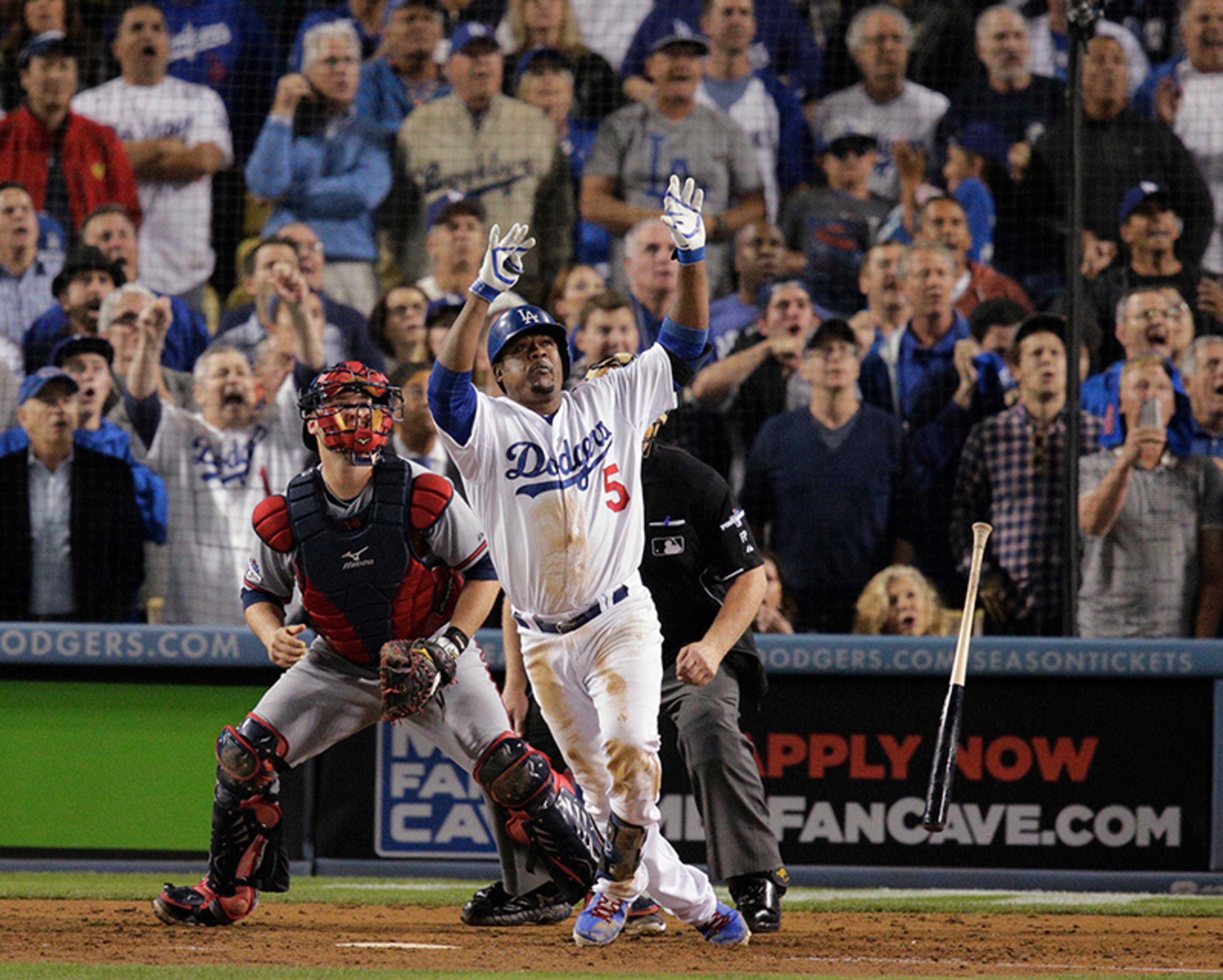 Oct. 7: Juan Uribe's two-run homer off David Carpenter in Game 4 sent the Braves to elimination in the Division Series against the Los Angeles Dodgers and became the moment most remembered by Braves fans in 2013.