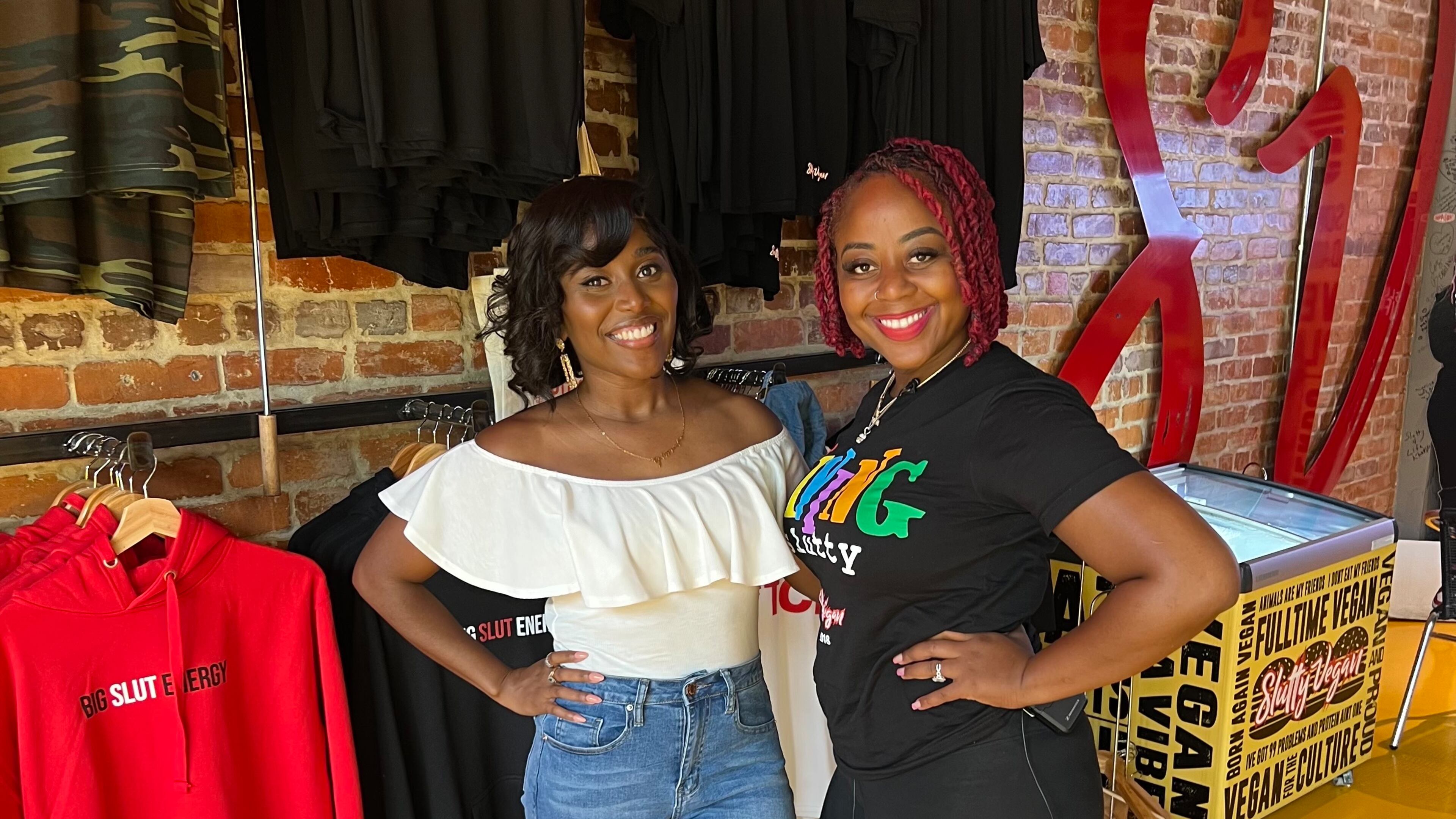 Slutty Vegan CEO Pinky Cole and Vicky Ro