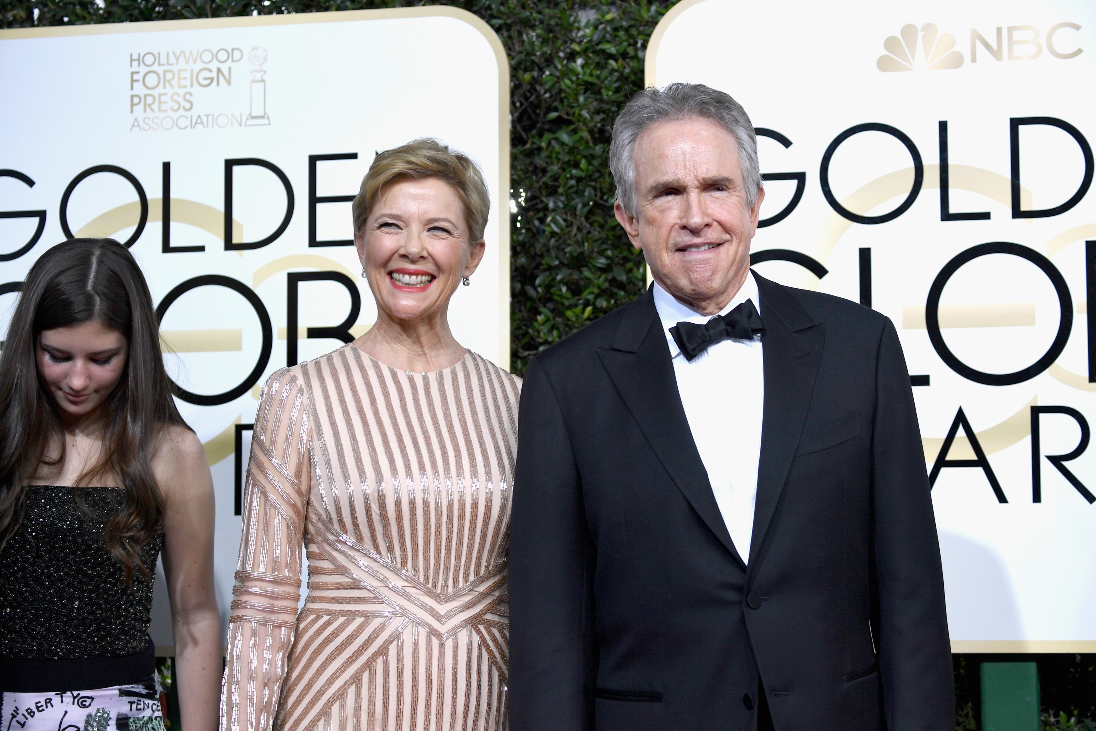 BEVERLY HILLS, CA - JANUARY 08: Actors Annette Bening and Warren Beatty attend the 74th Annual Golden Globe Awards at The Beverly Hilton Hotel on January 8, 2017 in Beverly Hills, California. (Photo by Frazer Harrison/Getty Images)
