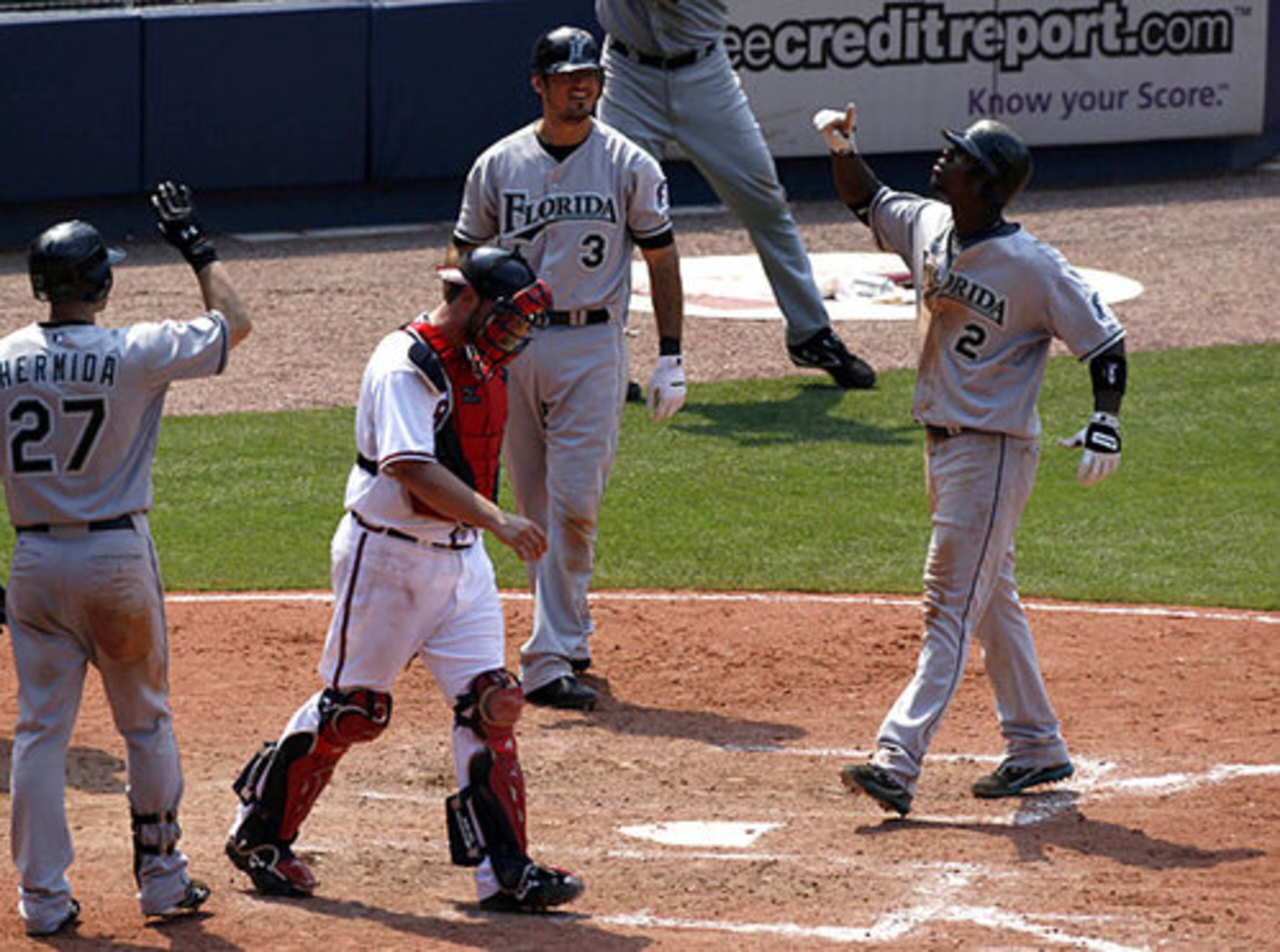 Florida's Hanley Ramirez trotted home after blasting a game-winning two-run home run off Acosta.