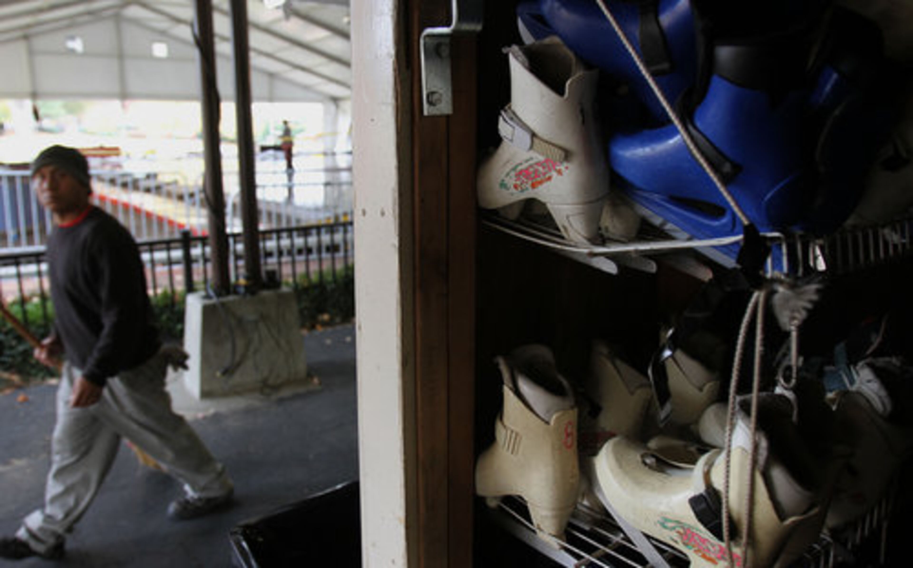 More than 300 pairs of ice skates will be available at the Centennial Olympic Park Ice Rink Thursday, November 18, 2010. The ice rink opens to the public at 4:30 p.m. Friday.