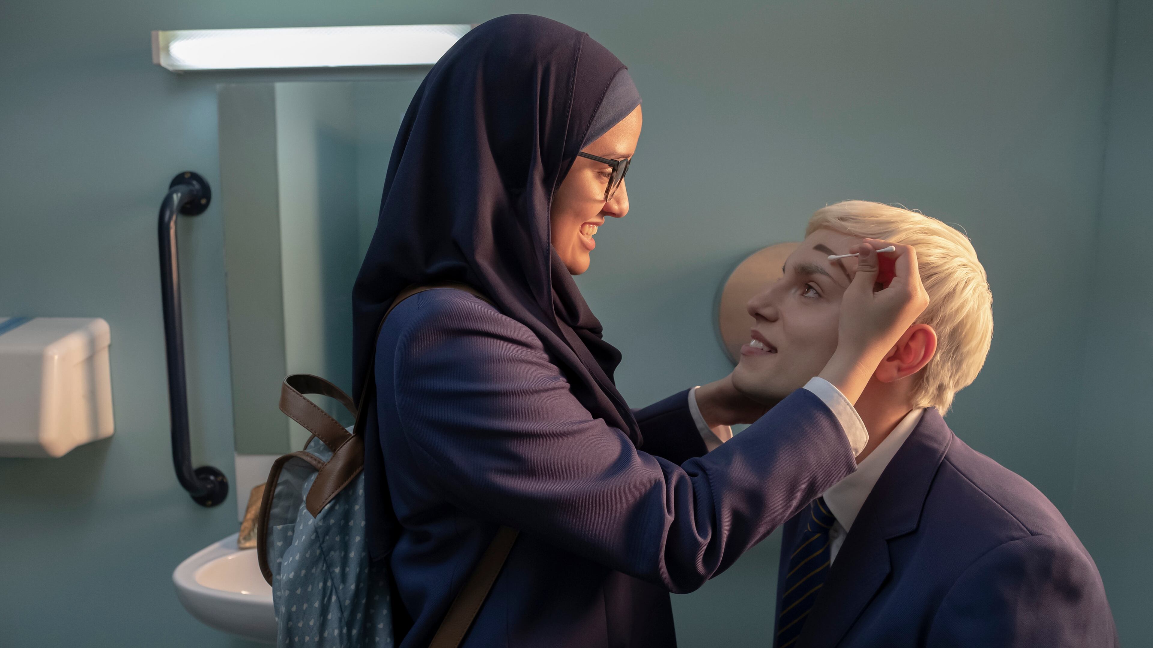 Lauren Patel and Max Harwood star in "Everybody's Talking About Jamie," out on Sept. 17 on Amazon Prime. AMAZON PRIME