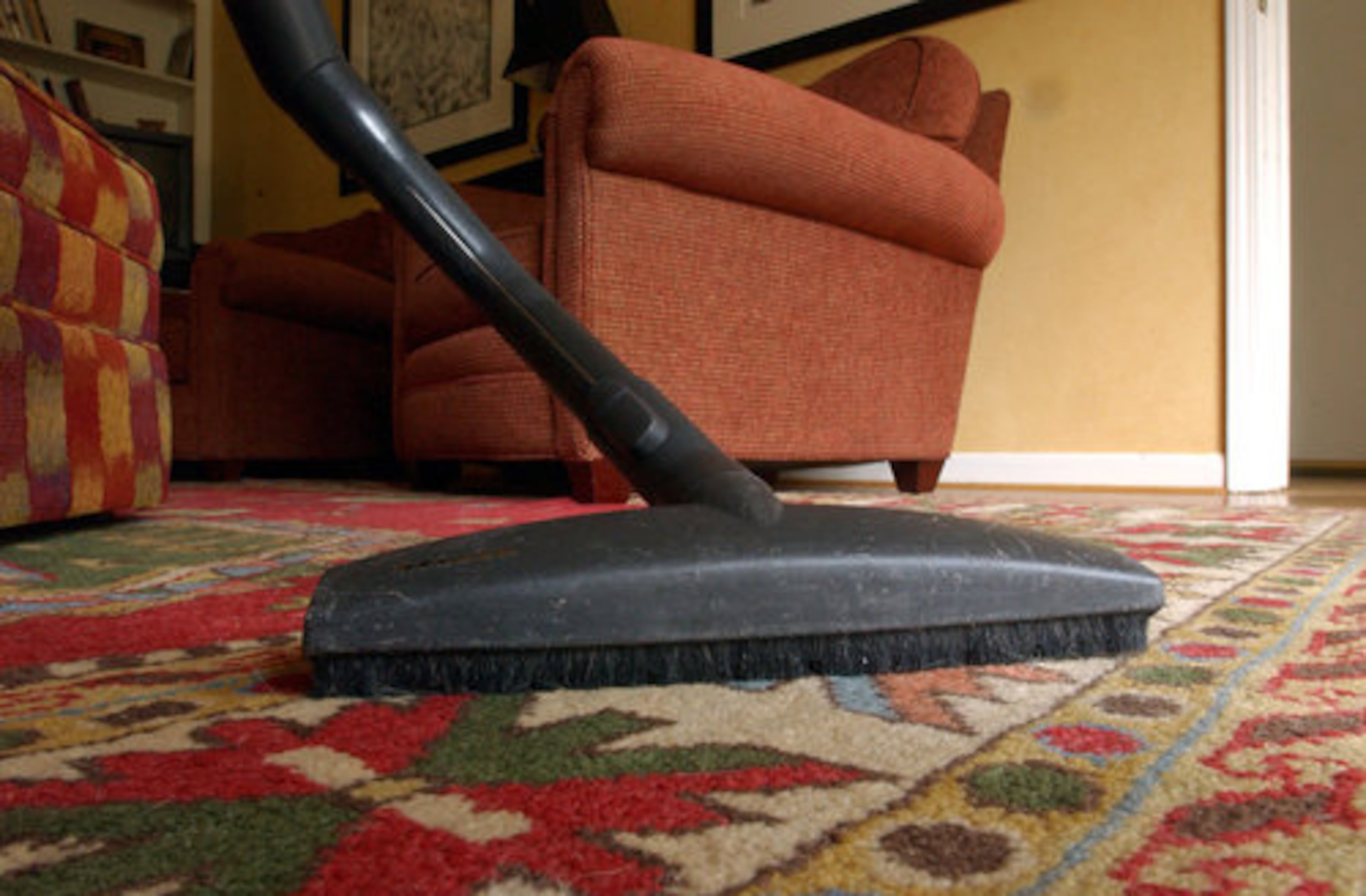 Rugs can be a real pain to keep clean. If you have children and/or pets, it may be wise to invest in a premium vacuum cleaner that has the power to handle heavy-duty cleaning. Keep your nicer rugs in low-traffic areas, such as a formal dining room and more disposable rugs in high-traffic areas, such as hallways.
