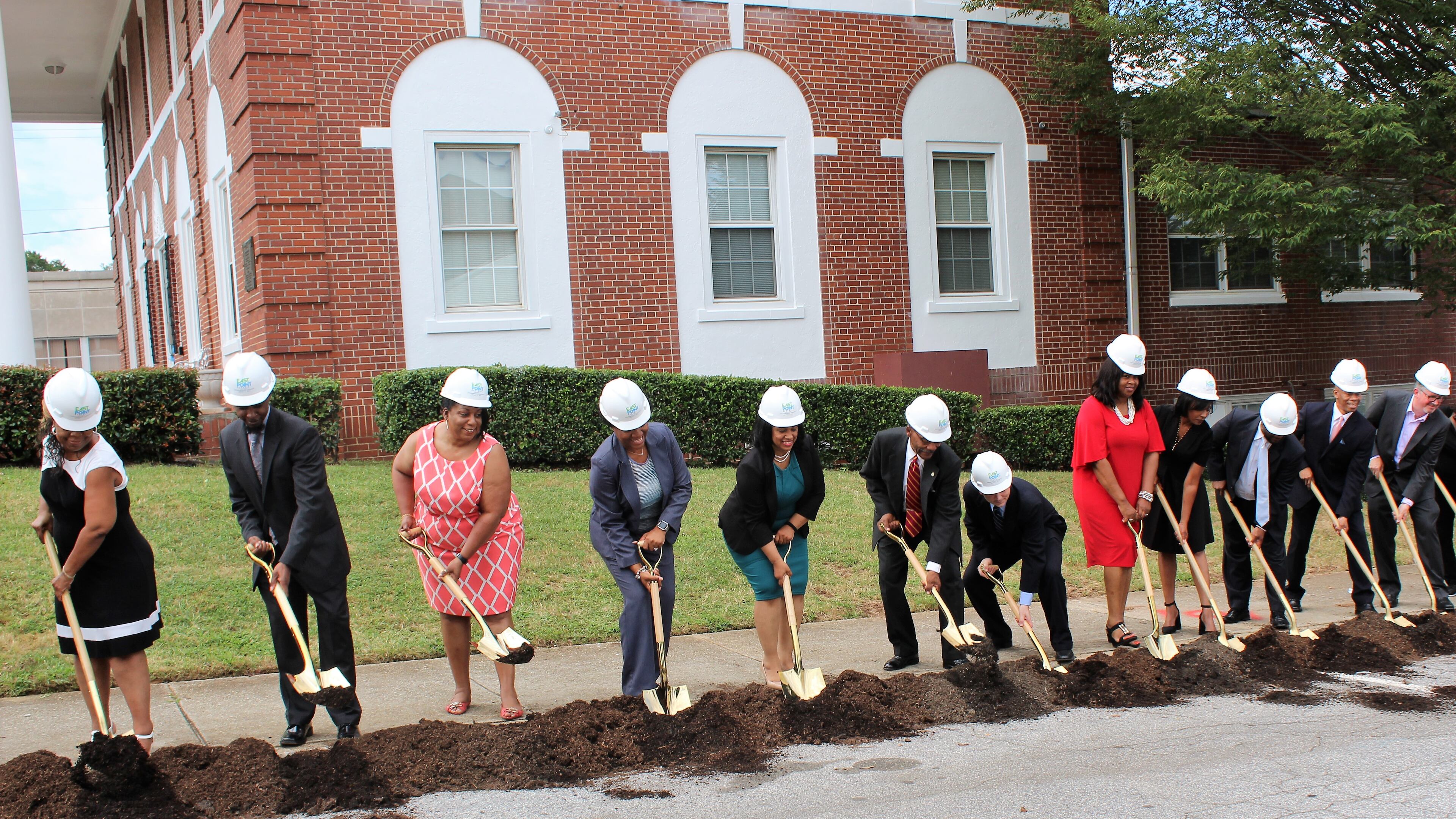 The city of East Point recently held a groundbreaking ceremony for a new City Hall. CONTRIBUTED