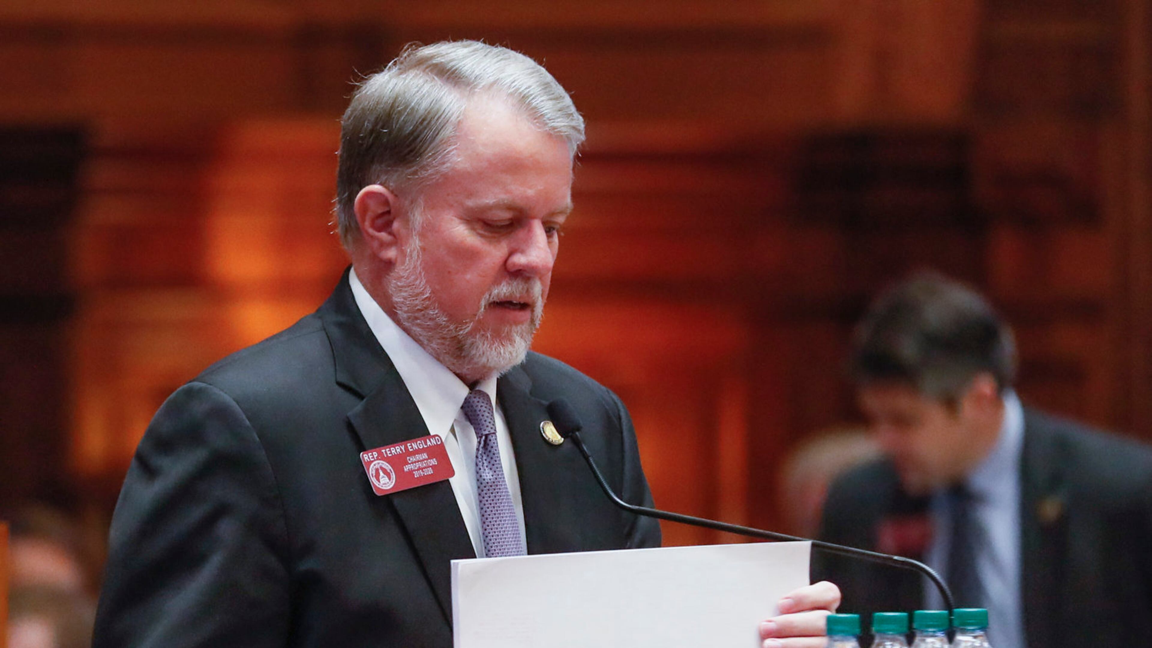 House Appropriations Chairman Terry England, R-Auburn, on Wednesday presented the midyear budget to the House, which approved it. Bob Andres / robert.andres@ajc.com