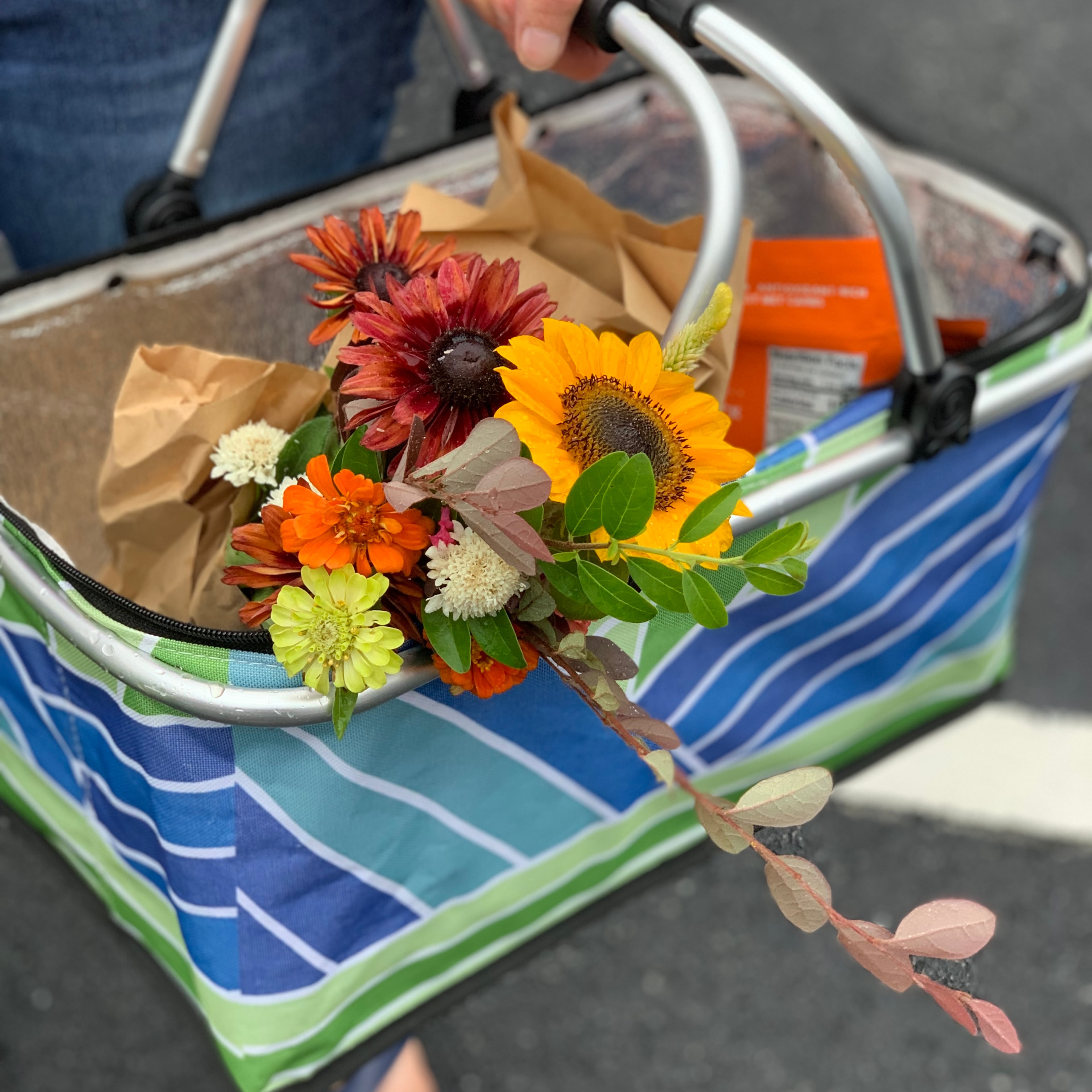 Many farmers markets are selling local flowers like this bouquet available from the Brookhaven Farmers Market.
Courtesy of Christy Murray