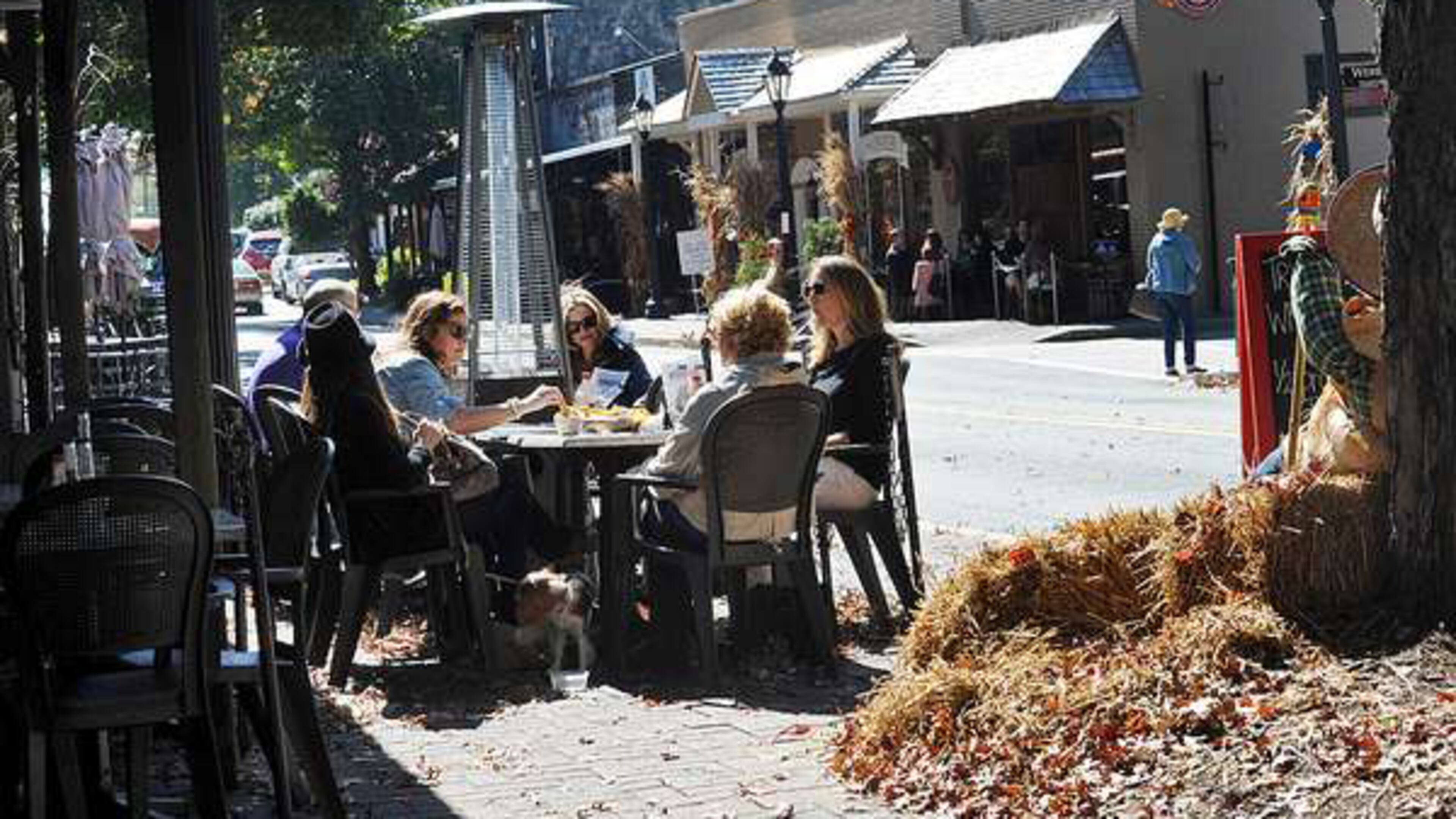 The vicinity of Canton Street in historic downtown Roswell will be the scene of construction as permeable pavers are installed on Goulding Place. AJC FILE