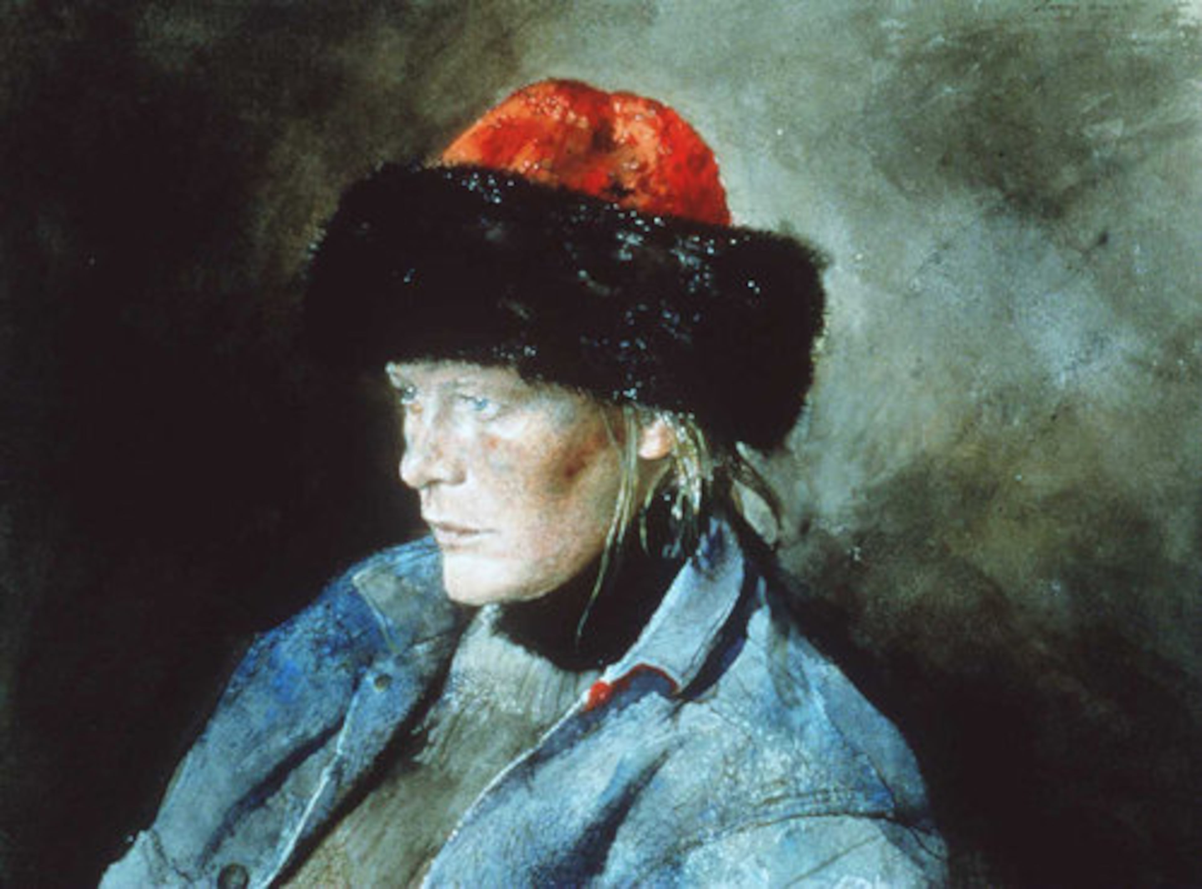 "The Liberal," a 1993 painting by Andrew Wyeth in drybrush and watercolor, was shown in 1996 at a Baltimore Museum of Art exhibition. Wyeth painted many portraits, working several times with favorite subjects, but said he disliked having someone else watching him paint.