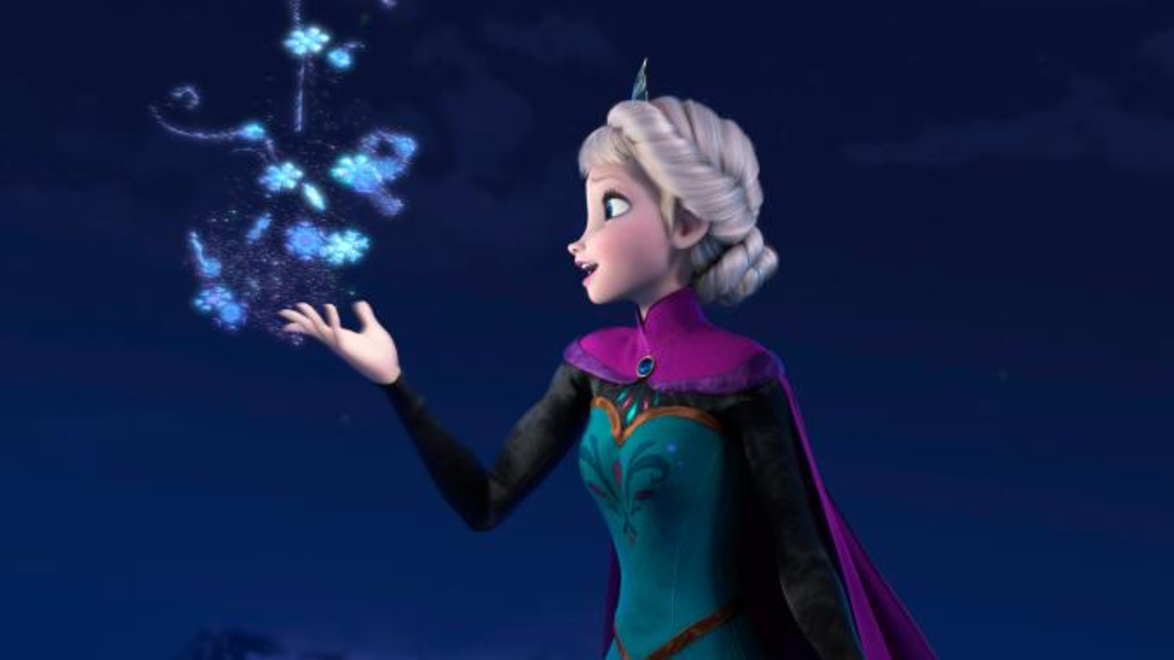 FILE - This image released by Disney shows Elsa the Snow Queen, voiced by Idina Menzel, in a scene from the animated feature "Frozen." The Walt Disney Co. has announced plans to make a sequel to the animated mega-hit Frozen. In the companys annual shareholders meeting in San Francisco on Thursday, March 12, 2015, Disney executives officially announced plans for Frozen 2.(AP Photo/Disney)