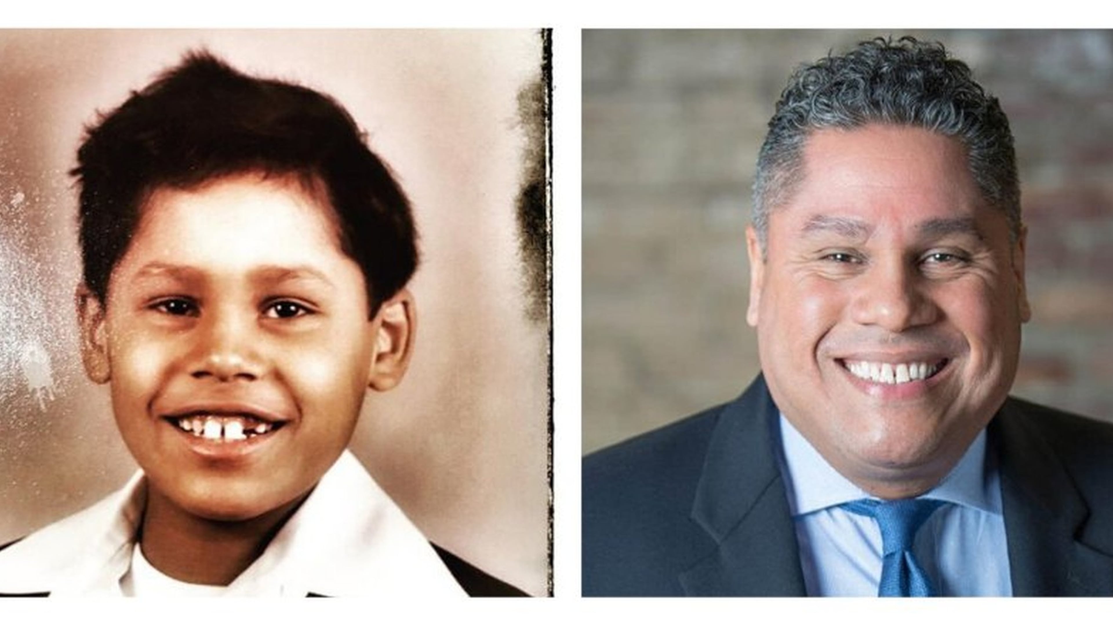 Joel Alvarado, shown in 1975 and today, has had to navigate two worlds an a black man and a Puerto Rican who identifies as Afro-Latinx. COURTESY JOEL ALVARADO