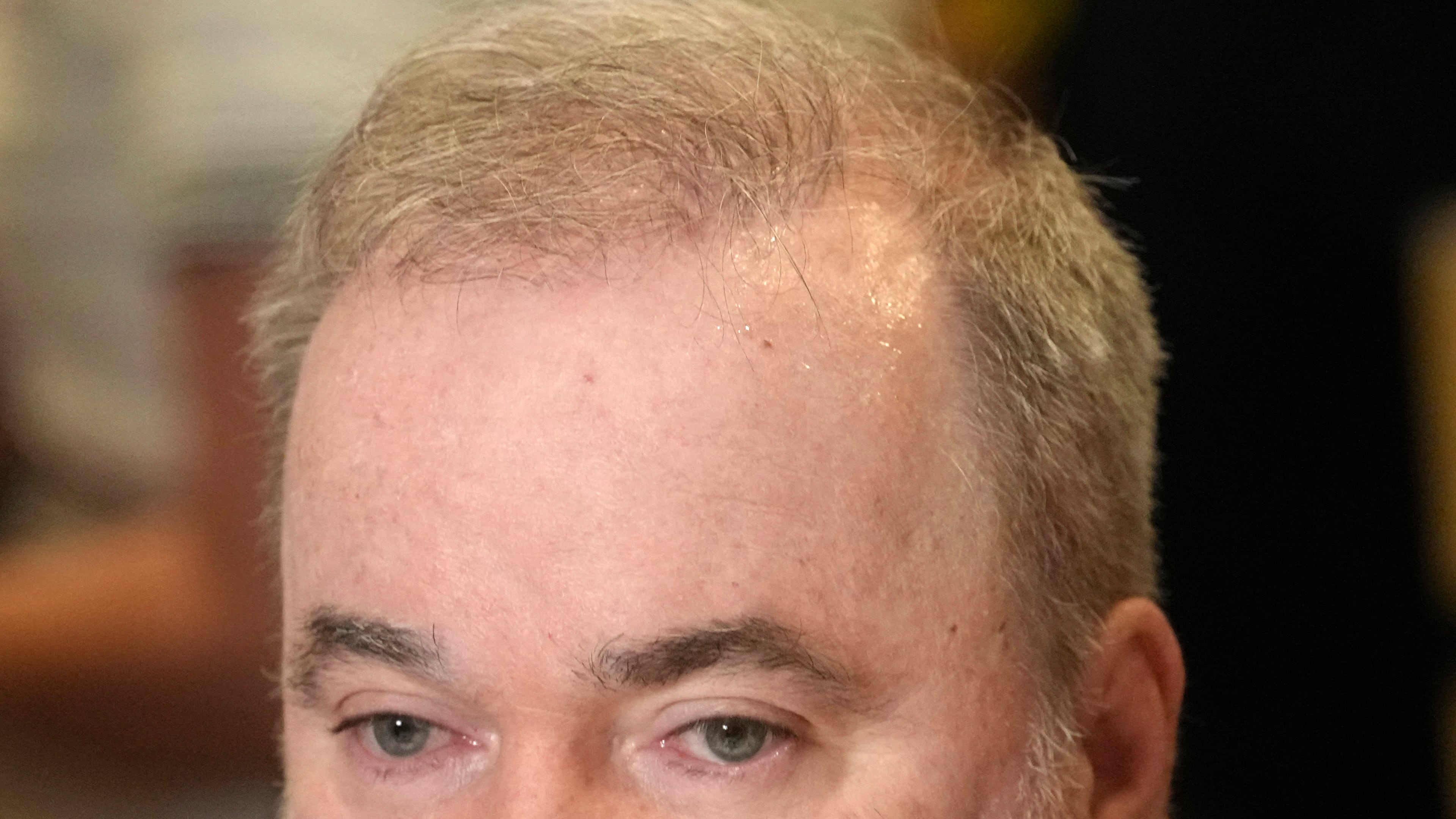 Pittsburgh Steelers head coach Mike McCarthy speaks to reporters at the NFL football annual meetings, Tuesday, March 31, 2026, in Phoenix. (AP Photo/Ross D. Franklin)