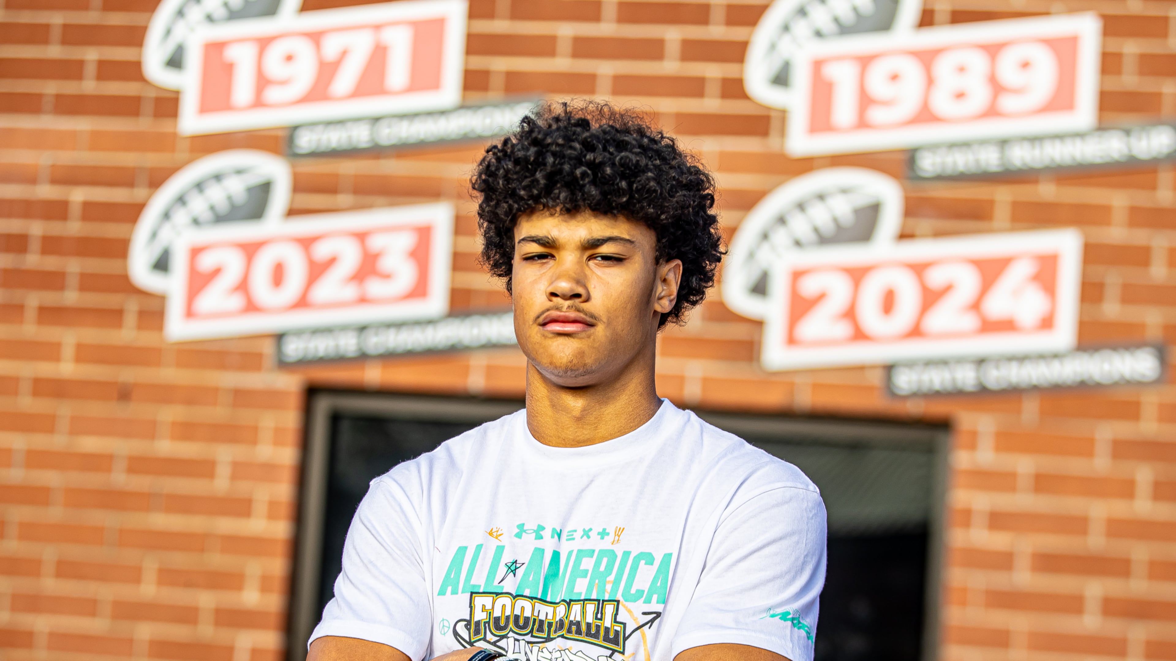 Bowdon High School rising senior tight end Kaiden Prothro plays three sports and is a three-time state football champion in high school. Prothro, a five-star football recruit on the 247Sports Composite rankings, committed to Georgia on Saturday. (Jeff Sentell/DawgNation)