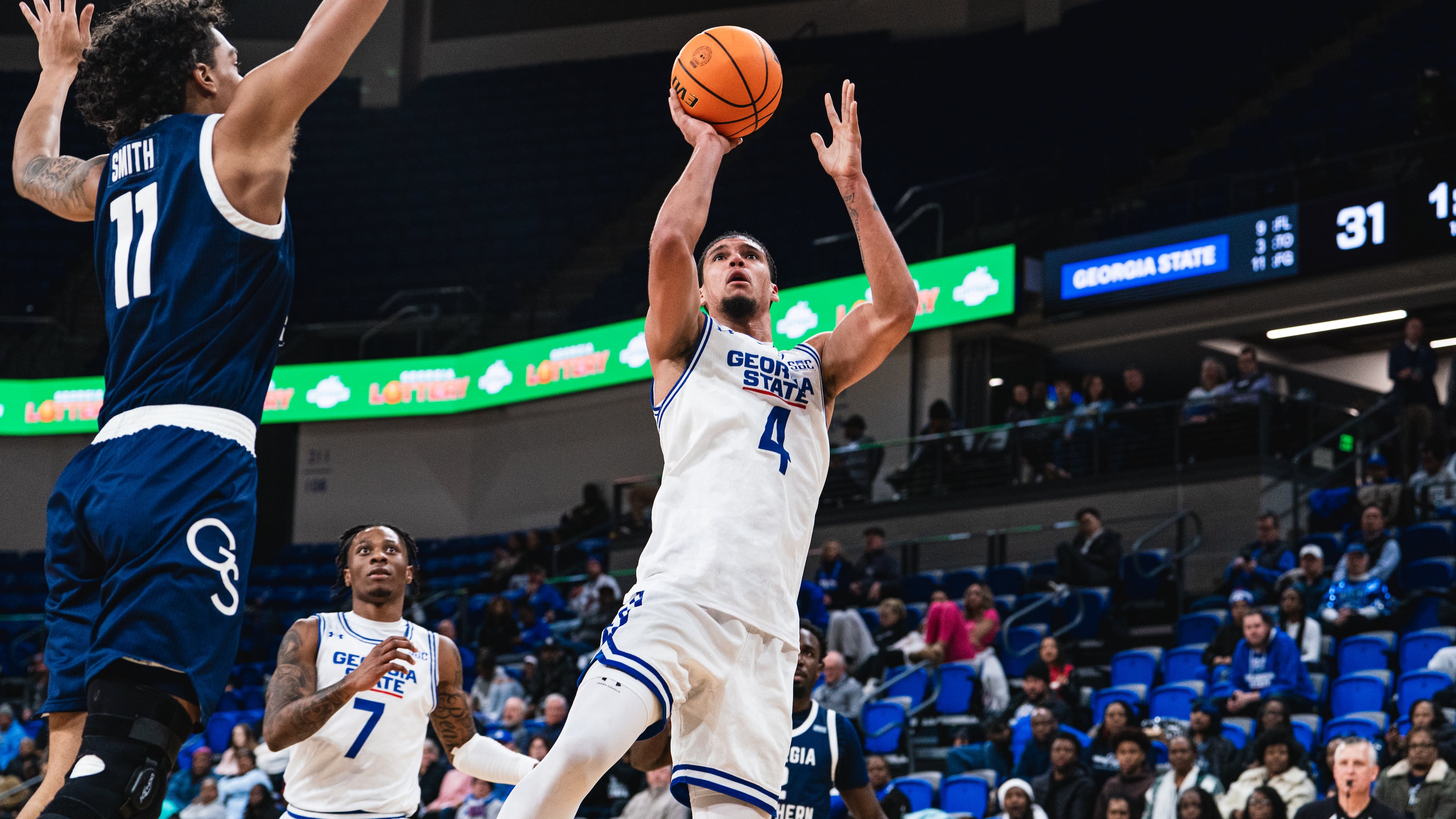 Georgia State's Cesare Edwards had a strong game. (Photo by Daniel Wilson)
