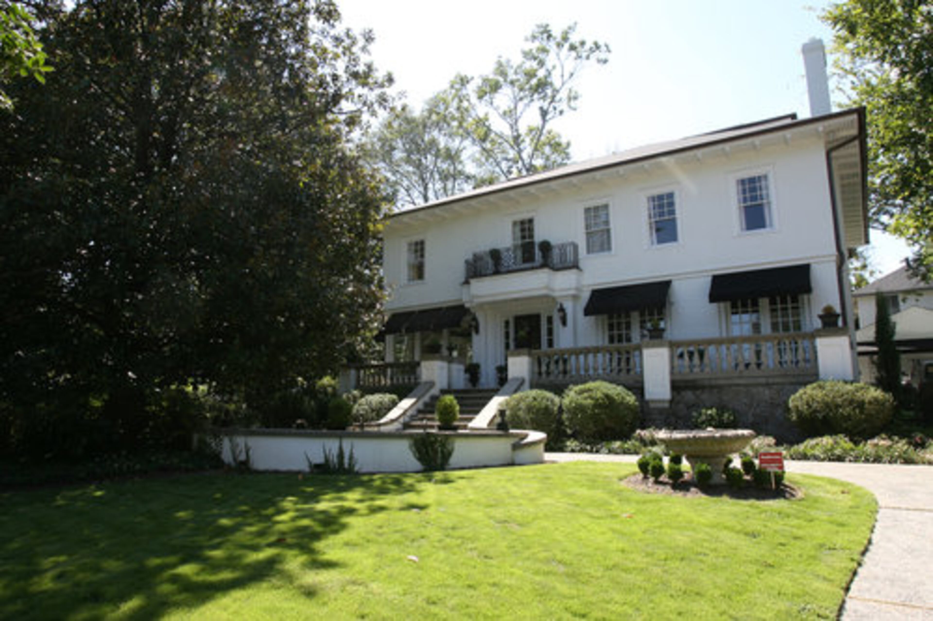A view of the front of the renovated home on Inman Circle in Atlanta.