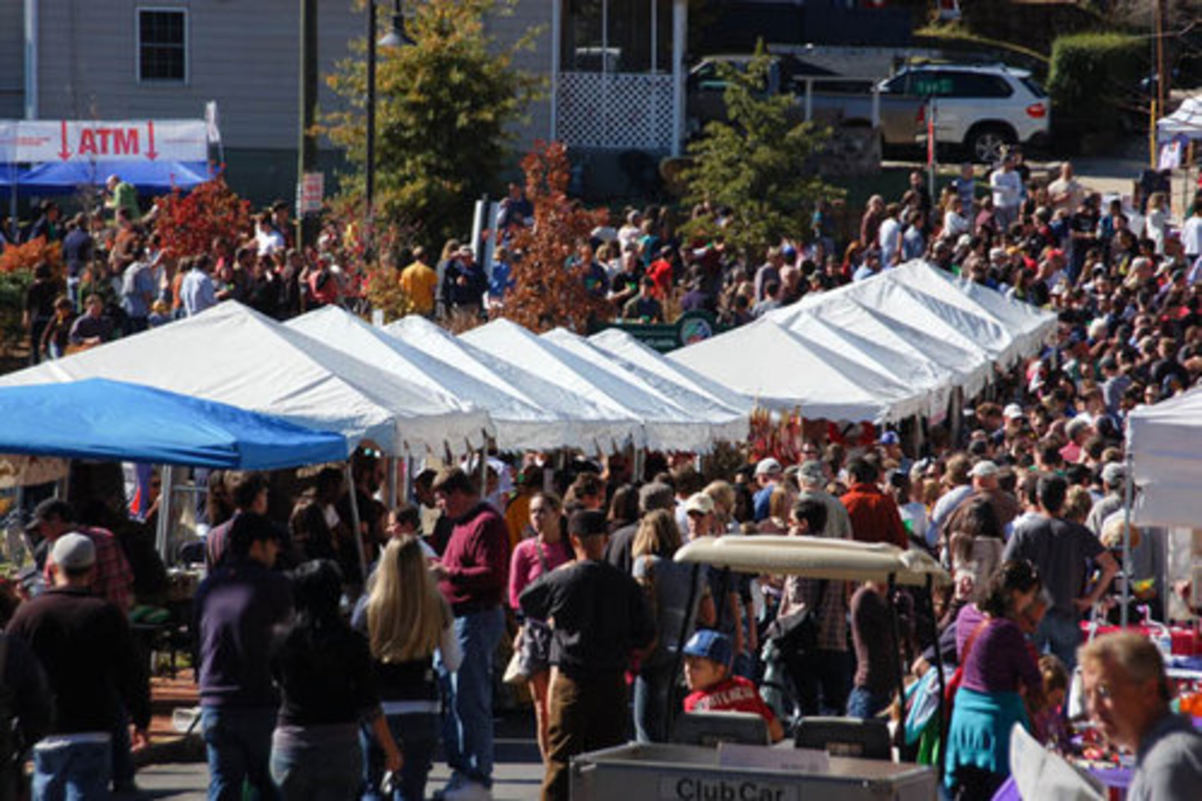 A huge crowd descended on the Cabbagetown neighborhood in Atlanta for the Chomp and Stomp Chili Cook-off and Bluegrass Festival.