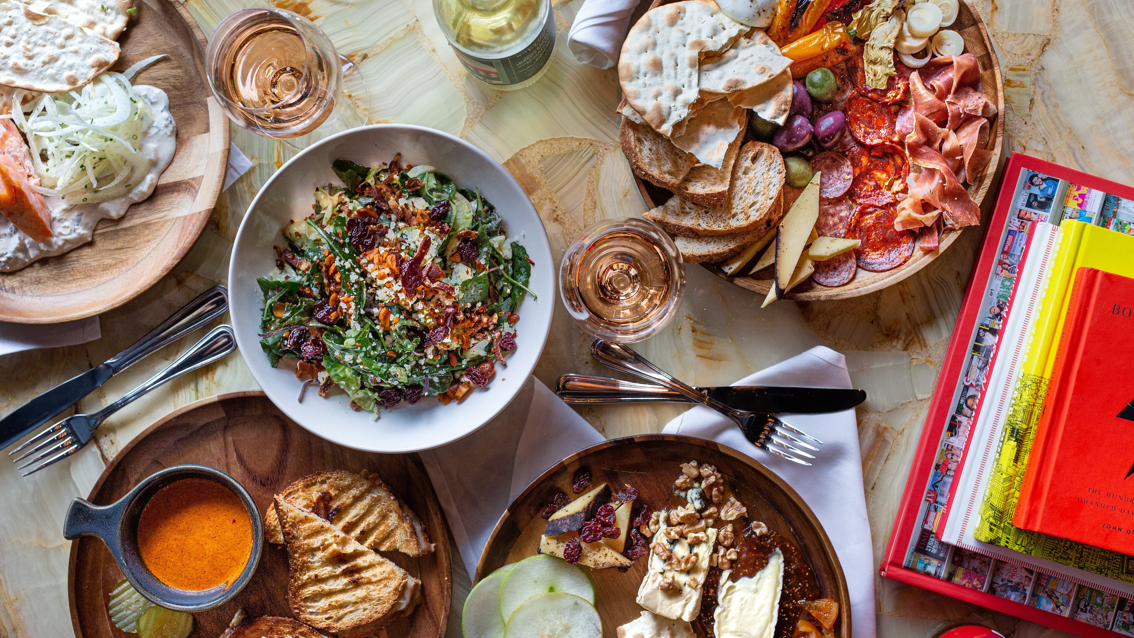 Food from the menu of Postino Wine Bar.