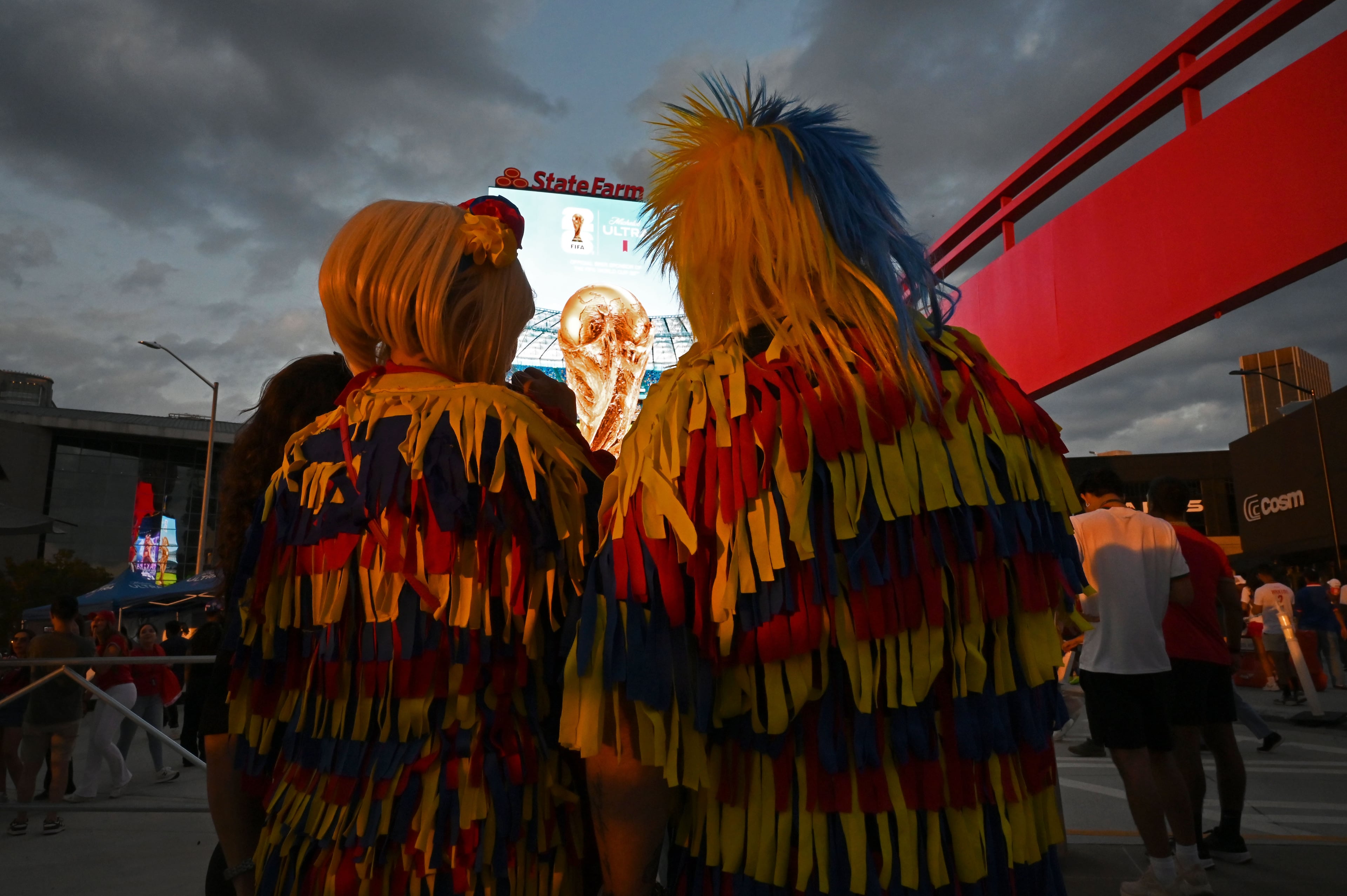 Soccer fans leave Atlanta Stadium (Mercedes-Benz Stadium) after Morocco beat Haiti during FIFA World Cup match on Wednesday, June 24, 2026, in Atlanta. (Hyosub Shin/AJC)