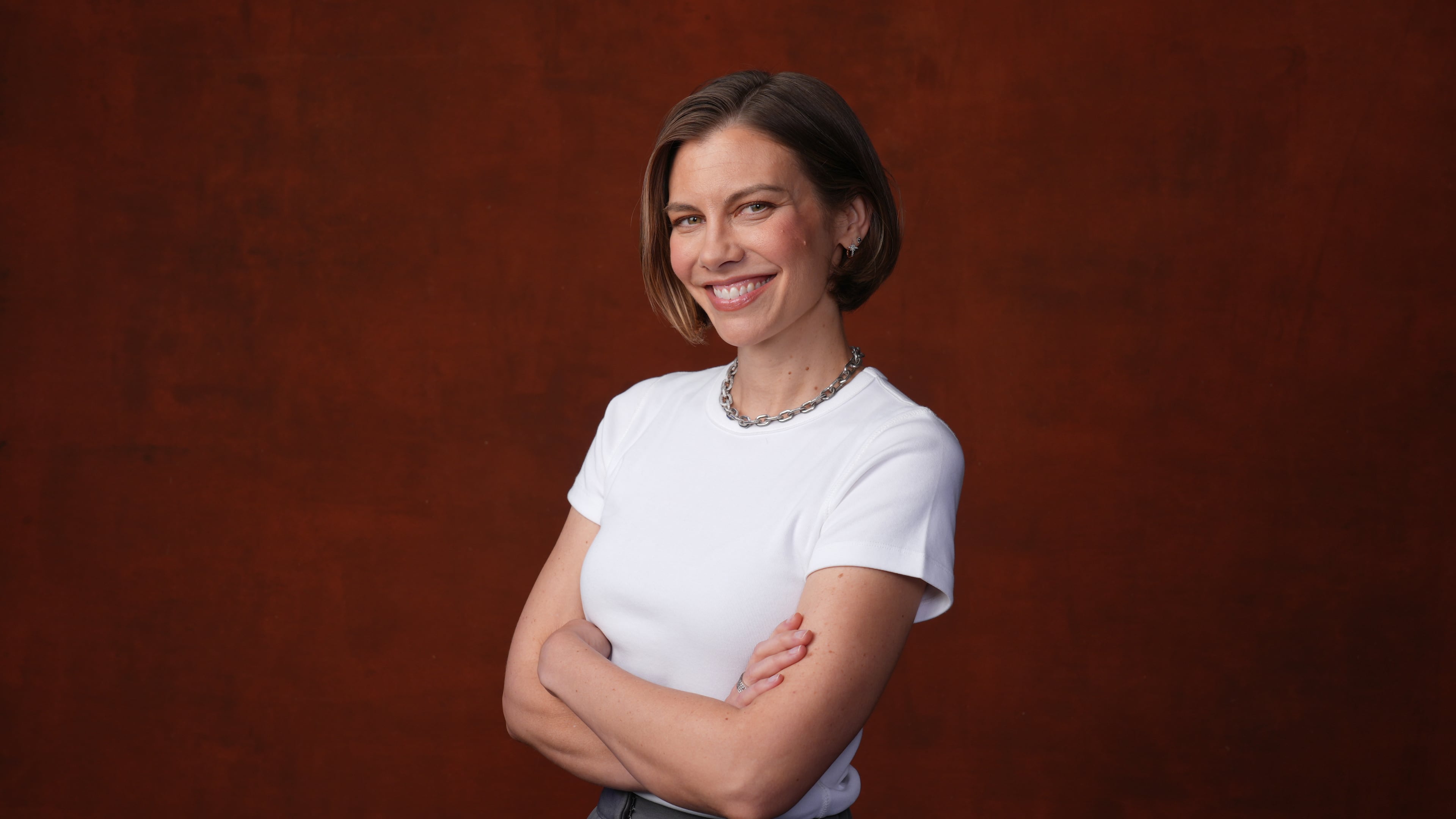 Lauren Cohan — pictured posing for a portrait to promote "The Walking Dead: Dead City" during Comic-Con International in July — will be in metro Atlanta to film the Amazon horror series "Stillwater." (Chris Pizzello/AP)