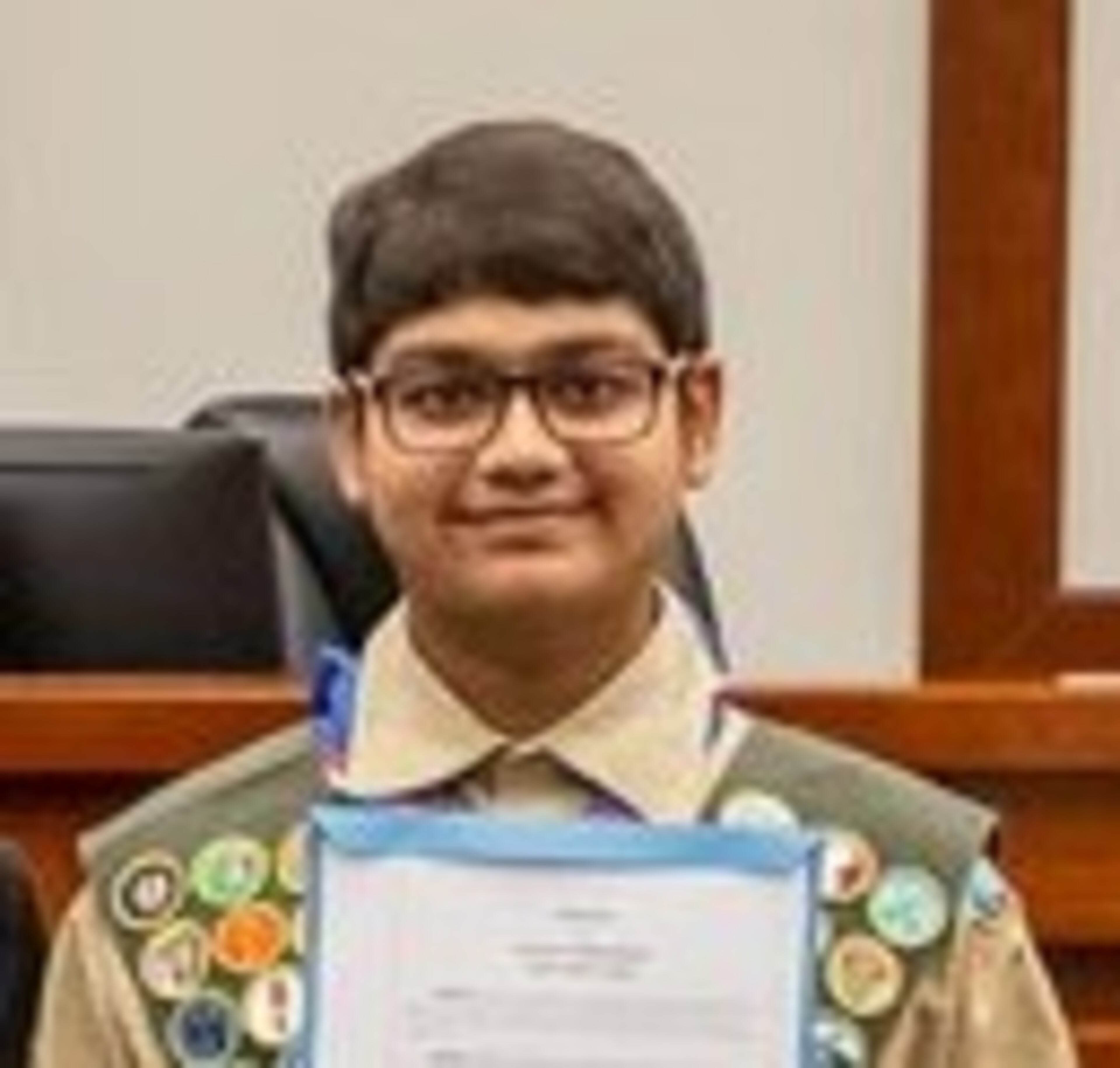 Omkar Tamhane of Troop 27 of the Northern Ridge District earned all 137 merit badges available for Scouts BSA.