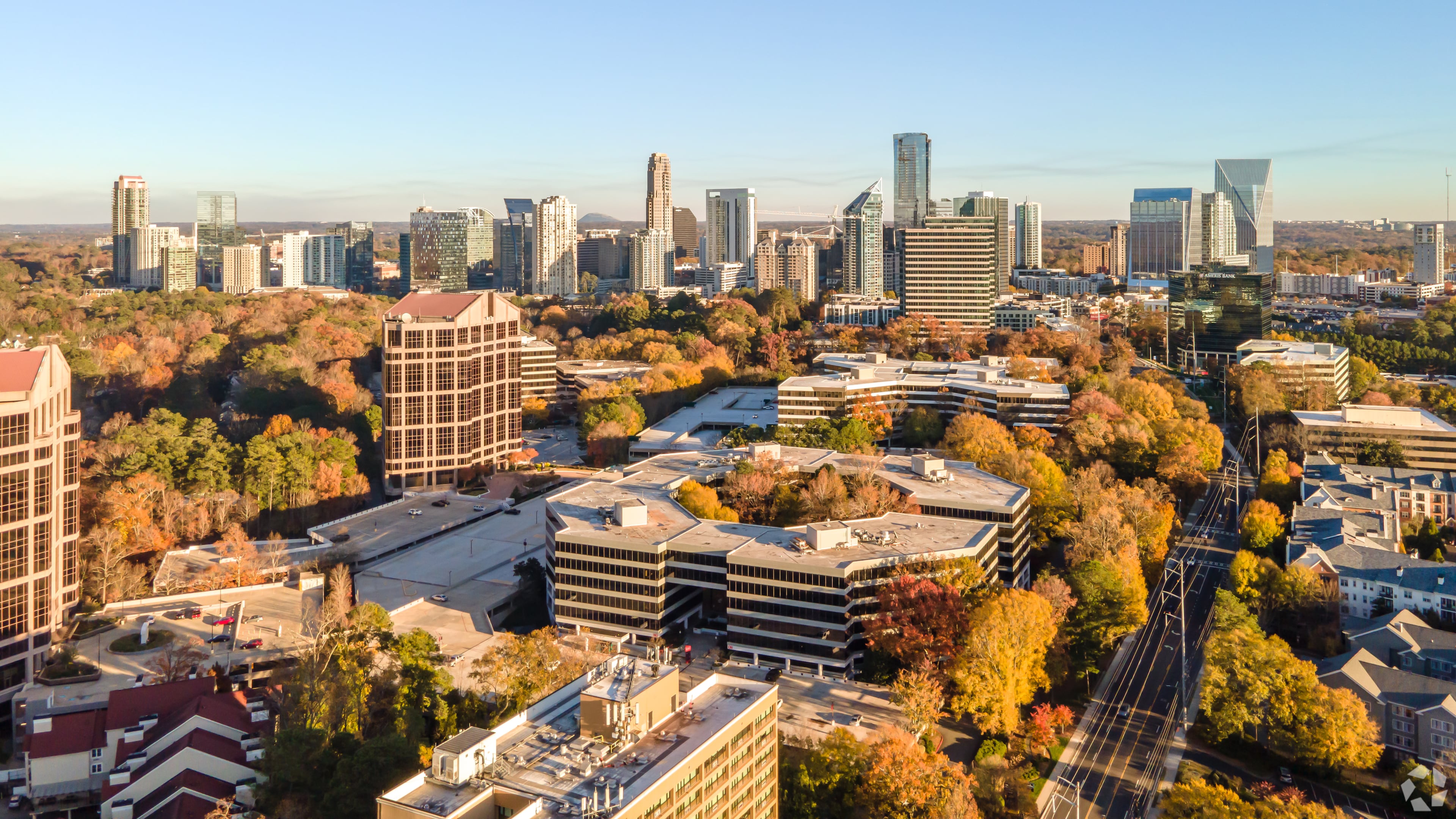 Piedmont Center is a 2.2 million-square-foot office complex in Buckhead that CP Group acquired in an all-cash transaction. (Courtesy of CP Group)